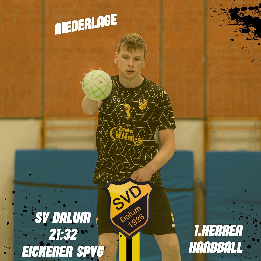Erneute Niederlage der 1.Handball Herren🫣