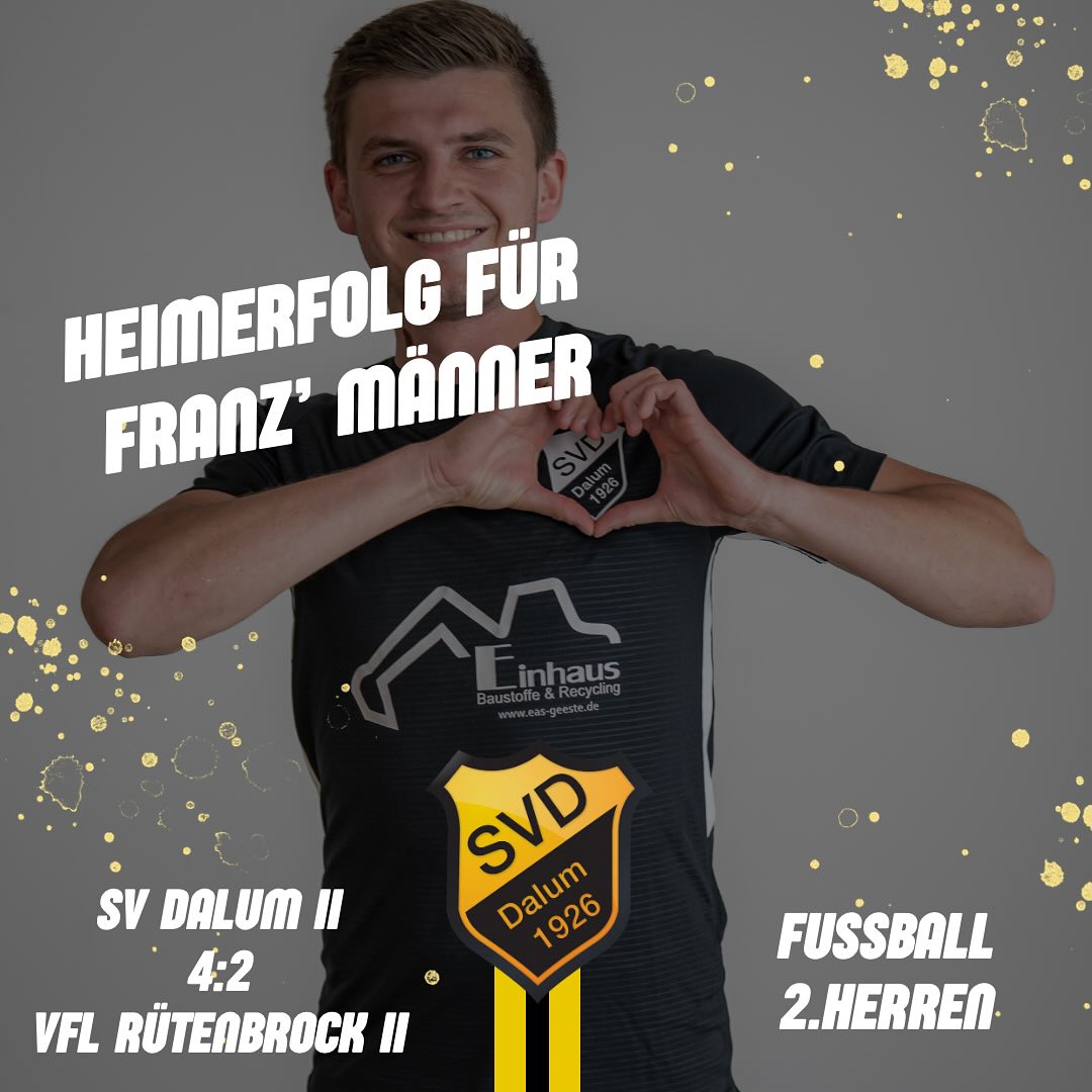 Heimspiel-Auftakt: SV Dalum II siegt 4:2 gegen @vflruetenbrock II