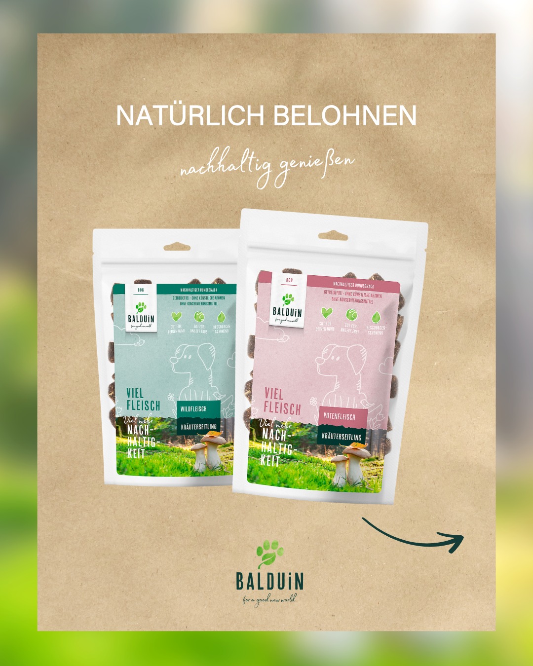 Belohnung mit gutem Gewissen. 🐾Unsere natürlichen Hundesnacks sind nicht nur