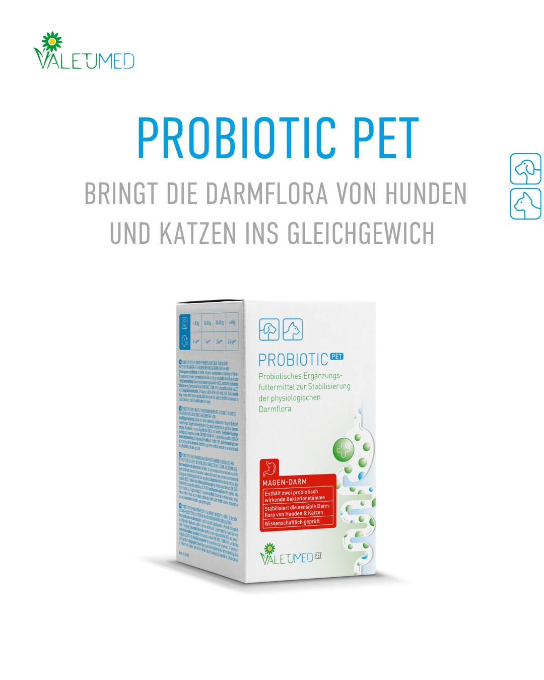 Probiotic Pet für Hunde & KatzenValetumed Probiotic Pet ist das