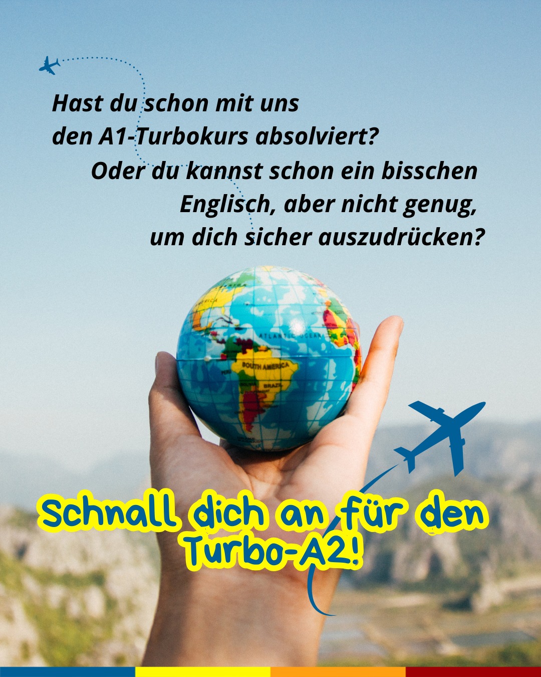 Englisch A2 in nur 48 Stunden? 😎 Yes, you can!
Let’s gooo 🚀
✨ Level up your English in record time! ✨
🚀 Englisch Intensivkurs A2 für Erwachsene bei WIPA Berlin
📍 Möllendorffstr. 48, 10367 Berlin
🕒 montags & mittwochs | 16:15 – 17:45 Uhr
⏱️ A2 erreichen in nur 48 Stunden
👉 Starte jetzt – fürs Verreisen & Alltag! 💬🌍
📞 030 557414 16
📧 kiku@wipa-berlin.de
#Englischlernen #Berlin #WIPABerlin #Englischkurs #Intensivkurs #Sprachschule #learnenglishinberlin #englishforadults #EnglischIntensivkurs #LerneEnglischInBerlin