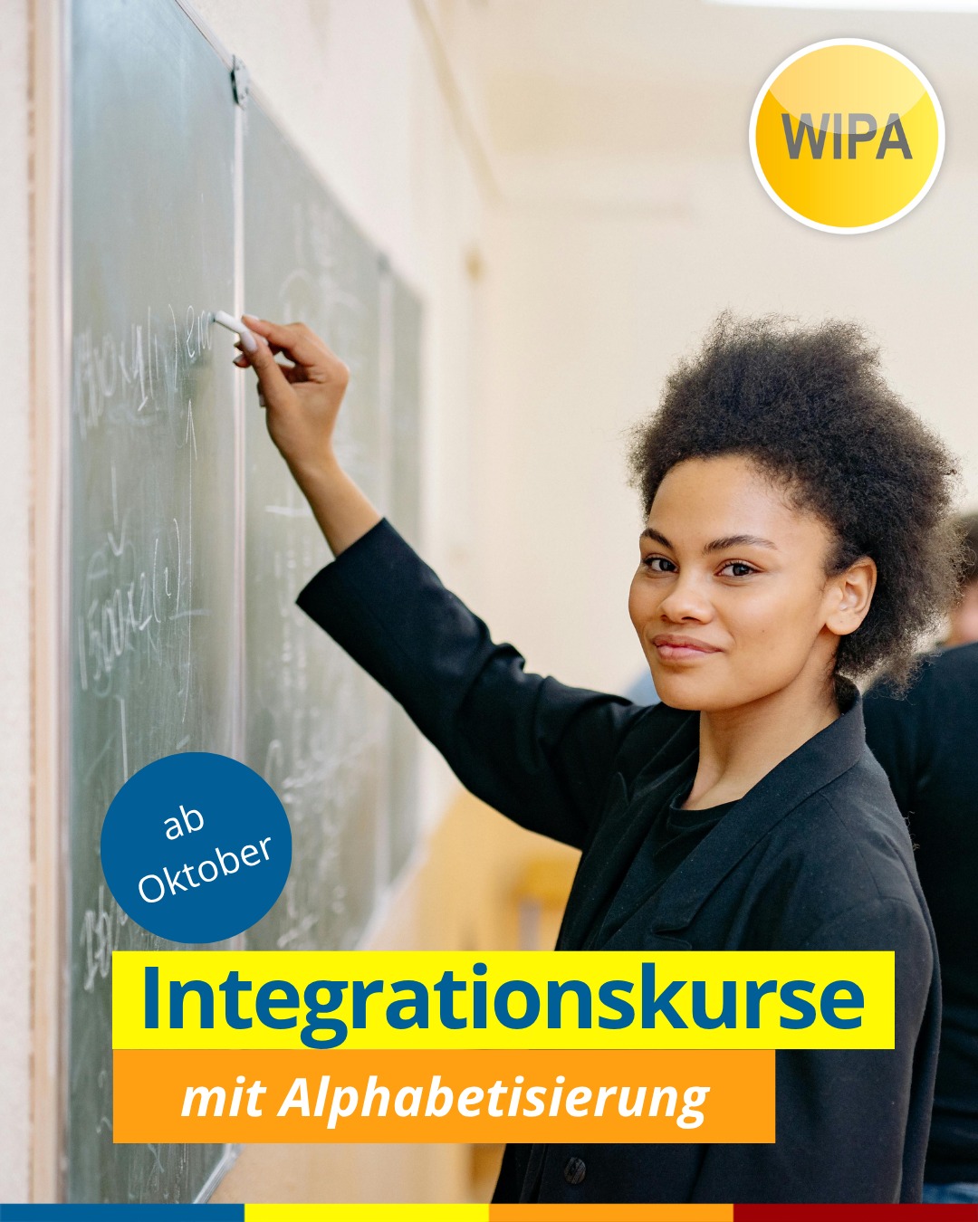 🇩🇪 Alphabetisierung & Integrationskurs in Berlin – Deutsch lesen, schreiben & sprechen lernen
Du möchtest Deutsch lesen und schreiben lernen?
Unsere Alphabetisierungskurse in Berlin bieten dir den perfekten Start: Schritt für Schritt lernst du das Alphabet, lesen, schreiben und sicher Deutsch sprechen – für Alltag, Beruf und Gesellschaft.
📚 Kursinhalte:
• Alphabet lernen & Buchstaben sicher schreiben ✍️
• Lesen & Schreiben für den Alltag (Formulare, Schilder, Nachrichten)
• Deutsch sprechen & verstehen 🗣️
• Lernstrategien: „Lernen lernen“
• Orientierungskurs (100 UE): Politik, Gesellschaft & Geschichte 🇩🇪
• Insgesamt 900 UE (≈ 12 Monate) + optional 300 UE Wiederholung
• Abschluss: Deutsch-Test für Zuwanderer (telc DTZ A2/B1) + Test „Leben in Deutschland“ ✅
🕓 Kurszeiten:
👉 montags bis freitags, 4 Unterrichtseinheiten pro Tag
📍 Standorte in Berlin:
Lichtenberg – WIPA GmbH, Möllendorffstraße 48 (4. OG, Raum 401)
☎️ 030 557414 0 | ✉️ integration@wipa-berlin.de
Moabit – WIPA GmbH, Stromstraße 47 (EG, Raum 003)
☎️ 030 557414 42 | ✉️ integration@wipa-berlin.de
📝 Zur Anmeldung bitte mitbringen:
Pass oder Personalausweis
Meldebescheinigung
(Wenn vorhanden: Aufenthaltstitel, Jobcenter-/Sozialamt-Bescheid, Zulassung/Verpflichtung, DTZ-Zertifikat)
👉 Jetzt informieren, Termin vereinbaren und starten!
📩 Schreib uns eine E-Mail oder ruf direkt an.
#IntegrationskursBerlin #Alphabetisierungskurs #DeutschLernen #DeutschLesenUndSchreiben #DTZ #BAMFKurs #WIPABerlin #Lichtenberg #Moabit #IntegrationInDeutschland #DeutschFürErwachsene #AlphabetisierungDeutsch #IntegrationKurs #telcDTZ #LebenInDeutschland #DeutschKursBerlin