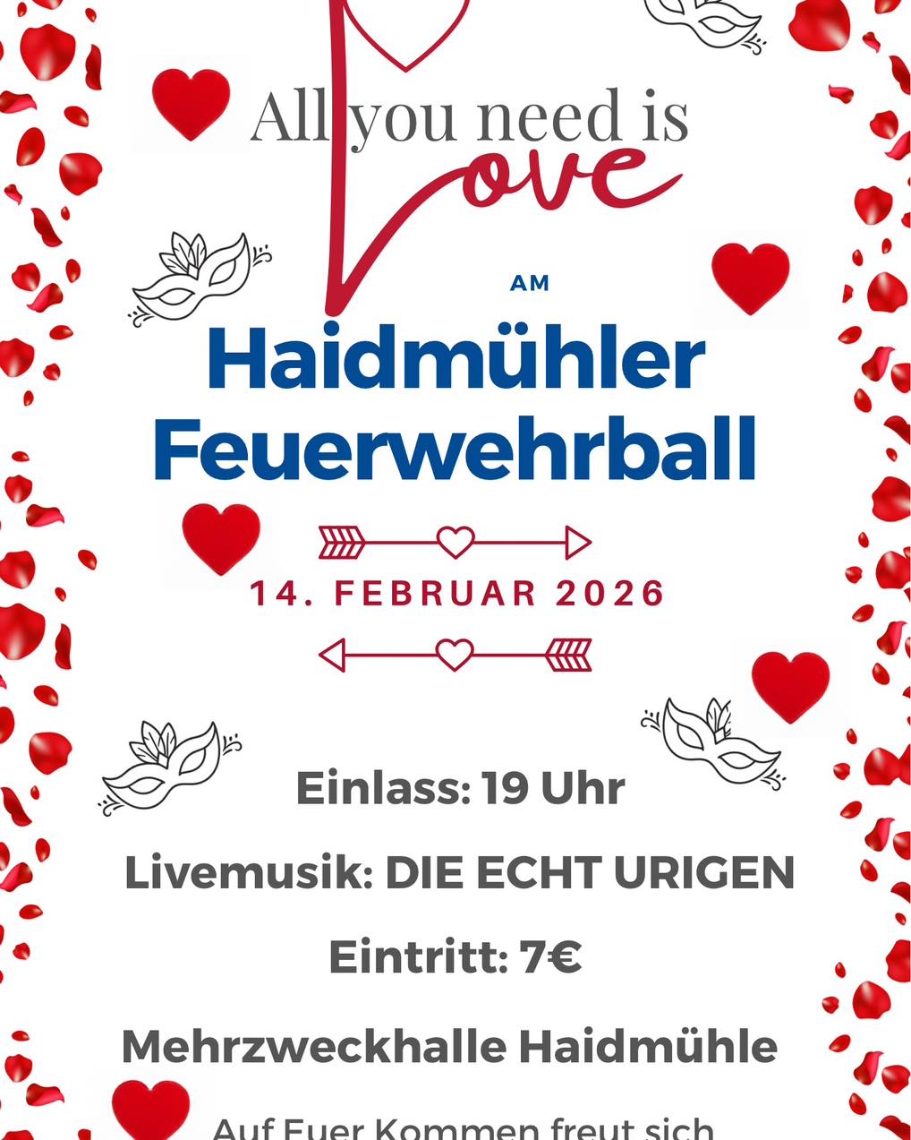 Der Fasching steht vor der Tür! 🎊Auf geht‘s zum Haidmühler Faschingsball am 14. Februar a....