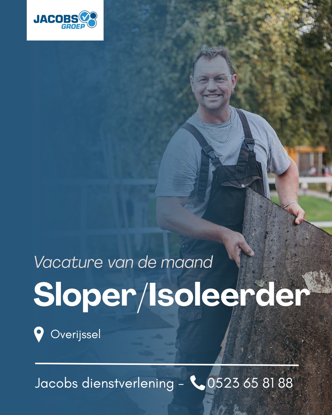 VACATURE: SLOPER / ISOLEERDER
Ben jij een aanpakker die niet bang is om de handen uit de mouwen te steken? Wij zijn op zoek naar een gemotiveerde Sloper / Isoleerder om ons team te versterken!
✅ Afwisselend werk
✅ Goed salaris
✅ Werken in de buitenlucht
✅ Mogelijkheid om jezelf verder te ontwikkelen
Ervaring is mooi meegenomen, maar motivatie en inzet vinden wij het belangrijkst!
📍 Regio: Overijssel
📞 Interesse of meer informatie? Neem contact met ons op via 0523 65 81 88.