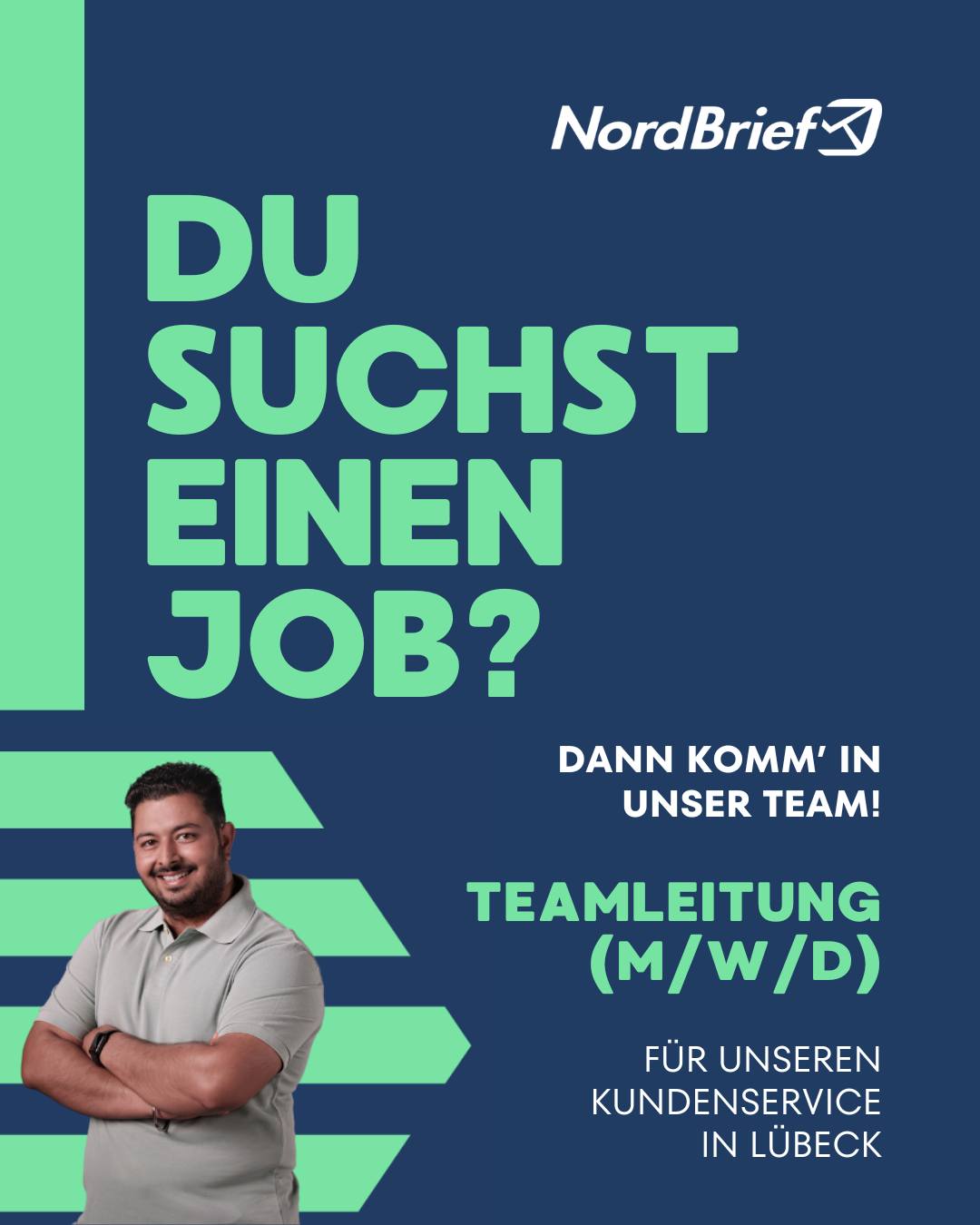 Werde der Kopf unseres Kundenservice-Teams bei NordBrief! 🚀
Kundenzufriedenheit ist dein Antrieb? Dann suchen wir genau dich! Wir bei NordBrief (einem Unternehmen im MADSACK-Verbund) suchen ab sofort eine motivierende Teamleitung (m/w/d) für unseren Kundenservice in Lübeck.
Deine Mission:
✅ Fachliche & disziplinarische Leitung deines Teams
✅ Qualitätssicherung & Prozessoptimierung
✅ Schnittstellenmanagement & Hands-on-Support im Tagesgeschäft
Was wir bieten:
✨ Verantwortung mit echtem Gestaltungsspielraum
✨ Ein dynamisches Team in einem kollegialen Umfeld
✨ Moderne Ausstattung & Arbeitsplatz im Herzen von Lübeck
✨ Starke Benefits: Jobrad, Deutschlandticket-Zuschuss & Teamevents
Bist du bereit, gemeinsam mit uns zu wachsen? Dann freuen wir uns auf deine Bewerbung an bewerbung@nordbrief-ostsee.de!
Alle Details findest du unter: https://tinyurl.com/2zzhhmfh
#NordBrief #Jobsuche #LübeckJobs #Teamleitung #Kundenservice #KarriereImNorden #JobImNorden