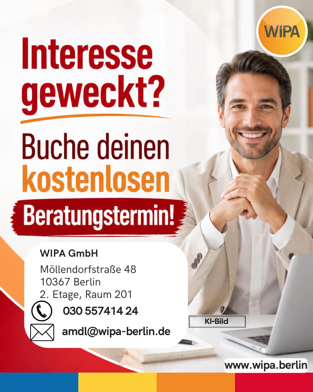 📚 Fit für den Büroalltag mit OrgaFit!
Du möchtest im Büro, in der Verwaltung oder in der kaufmännischen Sachbearbeitung arbeiten und deine Kenntnisse praxisnah erweitern? Mit OrgaFit – Fit in der Büroorganisation bereitest du dich gezielt auf den modernen Arbeitsalltag vor.
Du lernst unter anderem Büroorganisation, professionelle Geschäftskorrespondenz nach DIN 5008, Microsoft 365 mit Word, Excel, Outlook, PowerPoint und Teams, rechtliche Grundlagen sowie KI für Büro und Verwaltung. Dazu kommen berufsspezifisches Deutsch, Bewerbungstraining und praktische Aufgaben in einer kaufmännischen Übungsfirma mit Lexware oder DATEV.
🎓 Zusätzlich kannst du anerkannte Xpert Business- und MOS-Prüfungen absolvieren und deine neuen Kompetenzen mit Zertifikaten nachweisen.
📅 Nächste Kurstermine:
• 31.08.2026 – 22.02.2027
• 13.01.2027 – 05.07.2027
⏰ Mo.–Fr., 08:15–15:15 Uhr
📍 WIPA Berlin
💶 Förderung mit Bildungsgutschein möglich
Interesse geweckt? Buche jetzt deinen kostenlosen Beratungstermin und informiere dich über deine Möglichkeiten!
📞 030 557414 24
📧 amdl@wipa-berlin.de
🌐 www.wipa.berlin
#OrgaFit #WeiterbildungBerlin #Büroorganisation #Büromanagement #KaufmännischeWeiterbildung