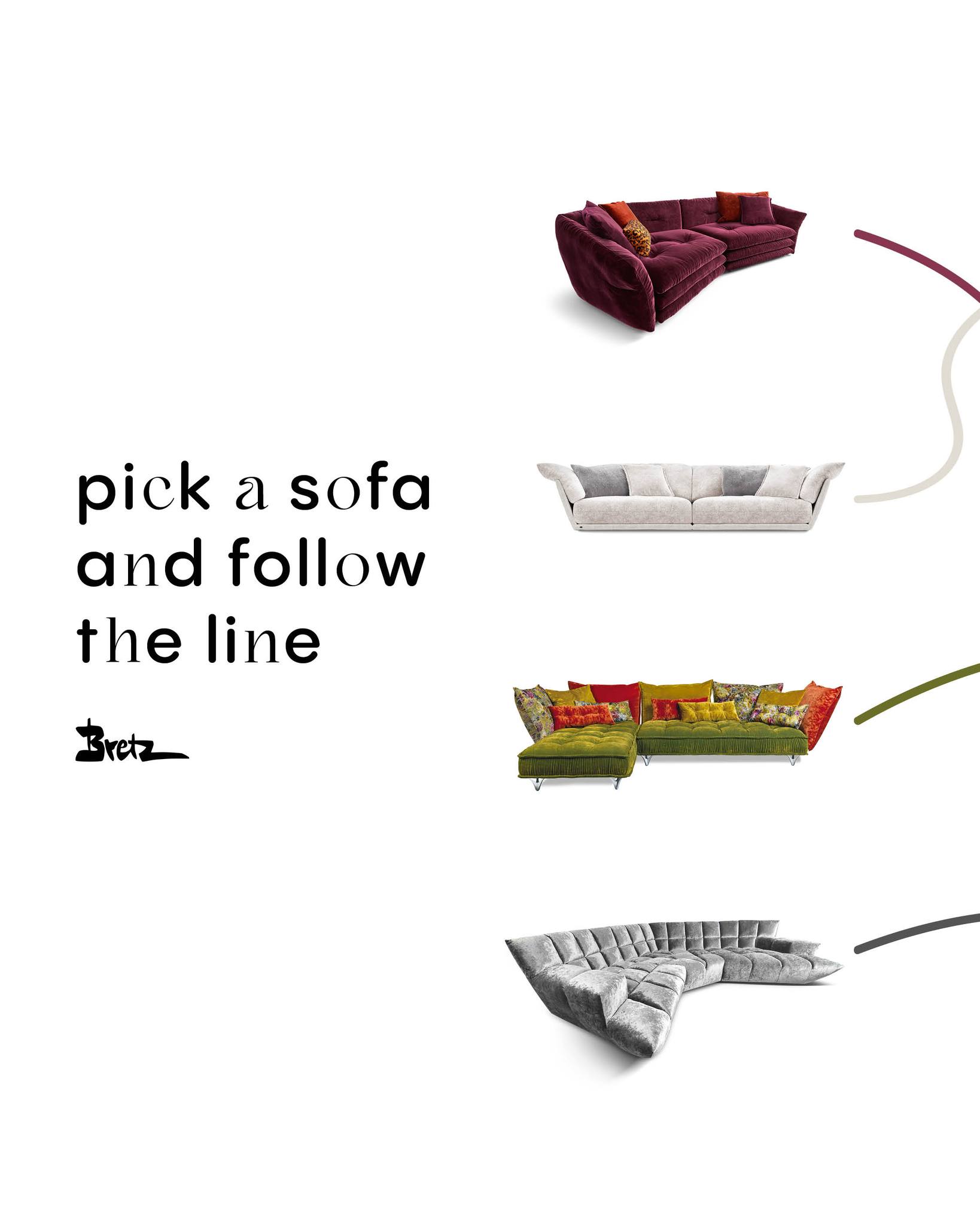 Pick a sofa. Follow the line. Meet your match.
Which sofa are you instantly drawn to? Follow the li...