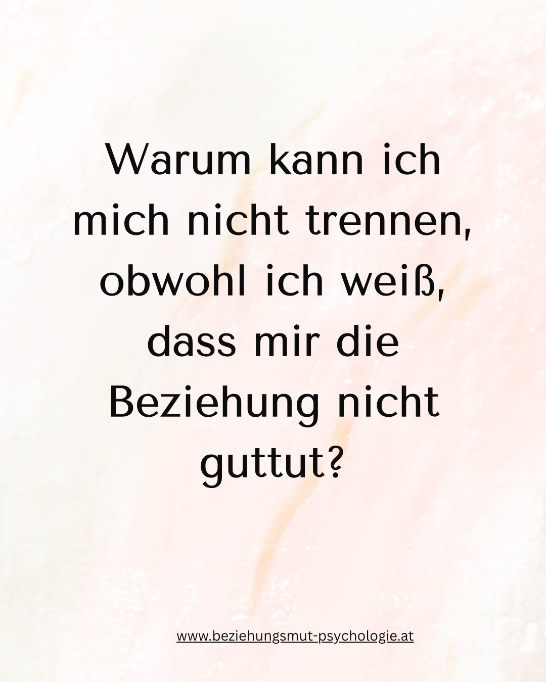 Eine Trennung ist nicht immer eine reine Kopfentscheidung.
Manchmal weißt du längst:
„So möchte ich nicht mehr leben.“
Und trotzdem kannst du nicht loslassen.
Dann lohnt es sich, nicht noch härter gegen dich selbst vorzugehen.
Sondern genauer hinzuschauen:
Was hält mich eigentlich in dieser Beziehung?
Angst? Hoffnung? Bindung? Gewohnheit? Selbstzweifel?
Oder die tiefe Überzeugung, dass ich vielleicht nichts Besseres bekomme?
Genau solche Muster können wir gemeinsam anschauen.
Wenn du dich darin wiedererkennst, darfst du mir gerne eine Nachricht schreiben.
#nervensystemregulation #individualpsychologie #traumasensibel #emotionsregulation #graz #alfredadler #wohlbefinden #beziehungsqualität #ressourcen #muster #neinsagen #wertschätzung #gesehenwerden #resilienz #ermutigung #selbstliebe #zufriedenheit #rudolfdreikurs #mut #bindungstheorie #beziehung #nervensystem #emotionen #bindungsangst #beziehungsfähigkeit #psychologischeberatung #psychologie #bindung #beziehungsmuster #psychologin