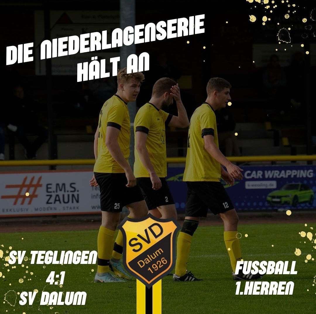 Niederlage für unsere 1. Fußballherren