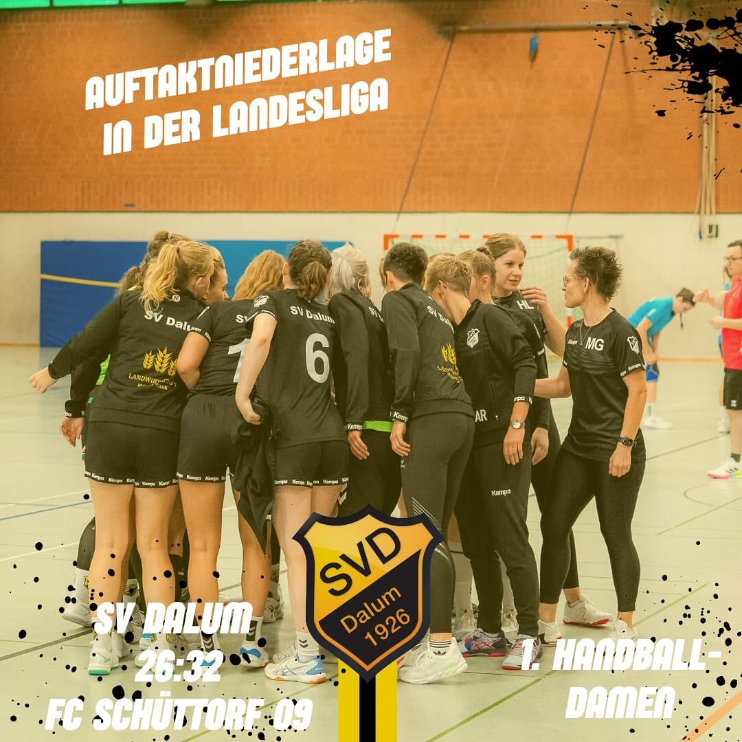 Auftaktniederlage der 1. Handballdamen