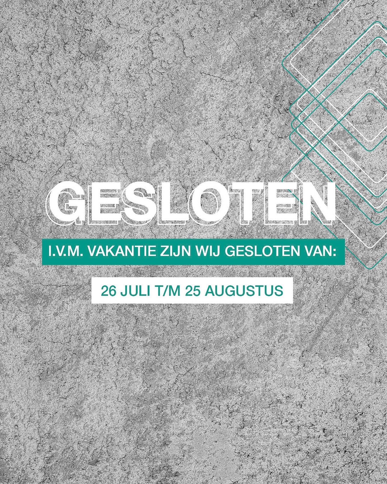 π£ ZOMERVAKANTIE SLUITING π₯π₯
Let op! Wij zijn gesloten van
26 juli t/m 25 augustus βοΈβ
Even opladen, genieten en ontspannen πͺ
β‘οΈ Vanaf maandag 25 augustus staan we weer fris en scherp voor je klaar , in onze vakantie volgt nog meer nieuws, er gaan wat dingen veranderen! π₯π₯
Tot dan en geniet van je zomer! π
β Team Nijman Kickboxing
#nijmankickboxing #zomervakantie #summerbreak #kickboksen #trainingpause #backsoon #fightsmart