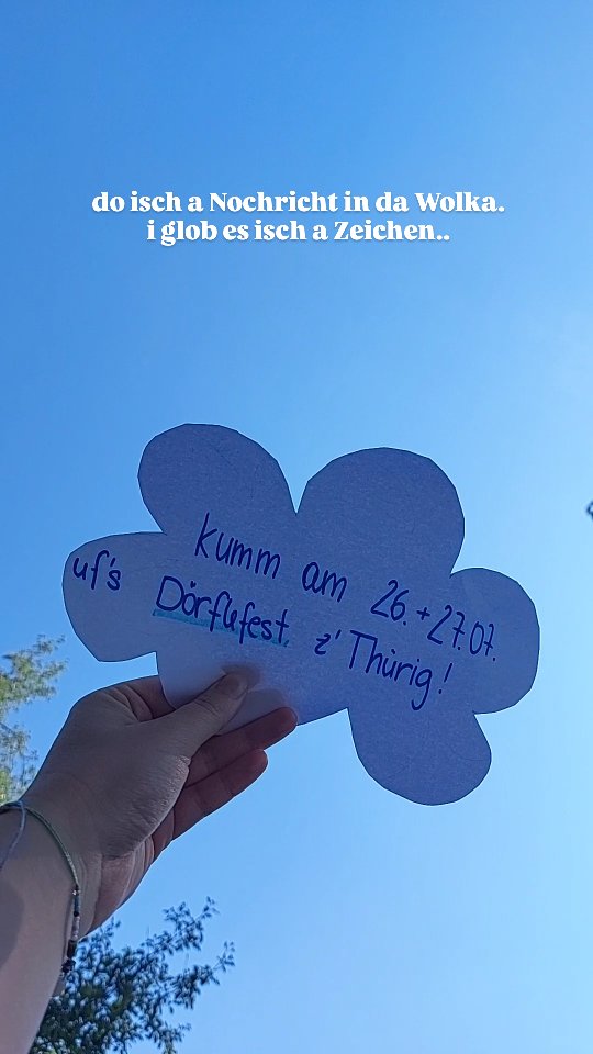 Du siahsch as oh? Denn folg dem Zeichen 😎#DÖFE25 #musikverbindet #gemeinsamfeiernmachtglück....