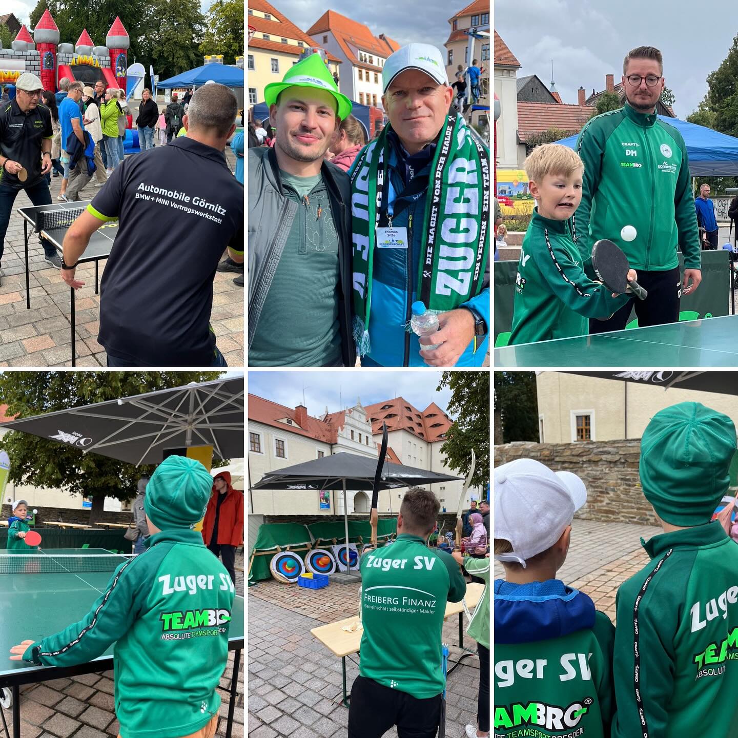 +++ Festtag auf dem Freiberger Schloßplatz! 💚🤍 +++Unser neuer Hauptsponsor - die @wgfreib....