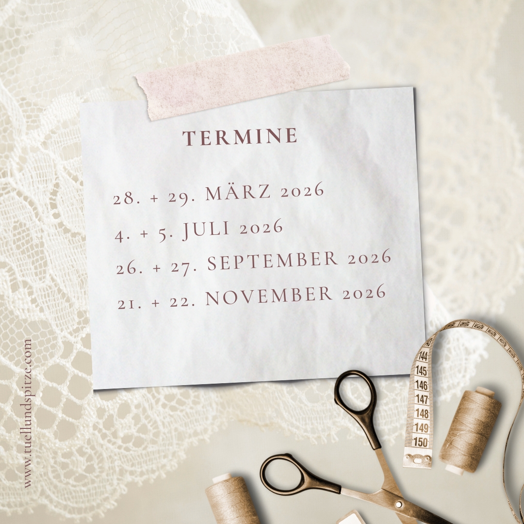 DESSOUS-NÄHKURSE 2026 - Die neuen Termine sind online! 🧵
Ich helfe dir bei deinem Einstieg ins Dessous-Nähen oder - wenn du bereits erste Erfahrungen im Dessous-Nähen gemacht hast - das nächste Level zu erreichen!
Starte das neue Jahr kreativ
✂️ tuellundspitze.com/dessous-naehkurse
Das erwartet dich in den Kursen:
GRUNDKURS DESSOUS NÄHEN (TAGESKURS)
🧵 Verarbeitungs- und Nähtechniken für Dessous
🧵 Stoffdehnungen
🧵 Spitze richtig spiegeln
🧵 Slip nähen
BH-WORKSHOP (WOCHENENDKURS)
🧵 Bügelgröße ermitteln
🧵 Fertigschnitt an Kurzwaren anpassen
🧵 Futter für BH-Cups + Rückenbänder kennenlernen
🧵 BH-Design
🧵 BH Schritt für Schritt nähen
SCHNITTKONSTRUKTION FÜR DESSOUS (WOCHENENDKURS)
🧵 korrektes Maßnehmen
🧵 Schnitterstellung für Dessous (Slip + BH)
🧵 Probenähen + evtl. Schnittkorrekturen
🧵 nähen der Dessous
💥 1:1-COACHING (WOCHENEND-WORKSHOP) 💥
FÜR FORTGESCHRITTENE DESSOUS-NÄHENDE
Erreiche das nächste Level deiner Dessous-Nähkenntnisse und tauche tief ein in Tipps und Tricks!
An diesem Wochenende bestimmst DU die Themen, die wir an diesem Kurs-Wochenende gemeinsam besprechen und durcharbeiten. Deine Fragen – meine Unterstützung.
Nach dem Kurs fühlst du dich sicher im Umgang mit der Schnittkonstruktion, allen Verarbeitungstechniken und den Materialien.
Zu den Kurseterminen:
👉 tuellundspitze.com/dessous-naehkurse/
#dessousnähenlernen #dessousnähen #dessousnähkursewiesbaden #lingeriemaking #nähkurse2026 #dessousnähkurs #howtosewlingerie #bhnähen #slipnähen #dessousschneiderei #tüllundspitzewiesbaden #unterwäschenähen #dessous #lingerie #lace #spitze #dentelle #nähkurse #wiesbaden