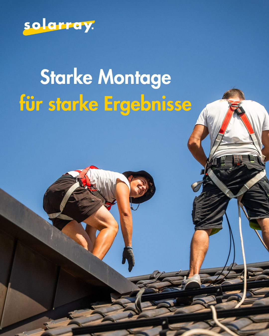 Hinter solarstarken Ergebnissen steht ein starkes Montage-Team! ☀️ Natürlich immer 100% gesichert!
Unsere festangestellten Mitarbeiter liefern Top-Arbeit für 100% Kundenzufriedenheit.
Energie entsteht nicht nur durch Sonne – sondern durch Menschen, die anpacken. 💪 Unser solarray-Team sorgt täglich für sonnenstarke Ergebnisse!
#solarray #photovoltaik #stromvomdach #montageprofis #solarinstallation #einfachgemacht #energiezukunft