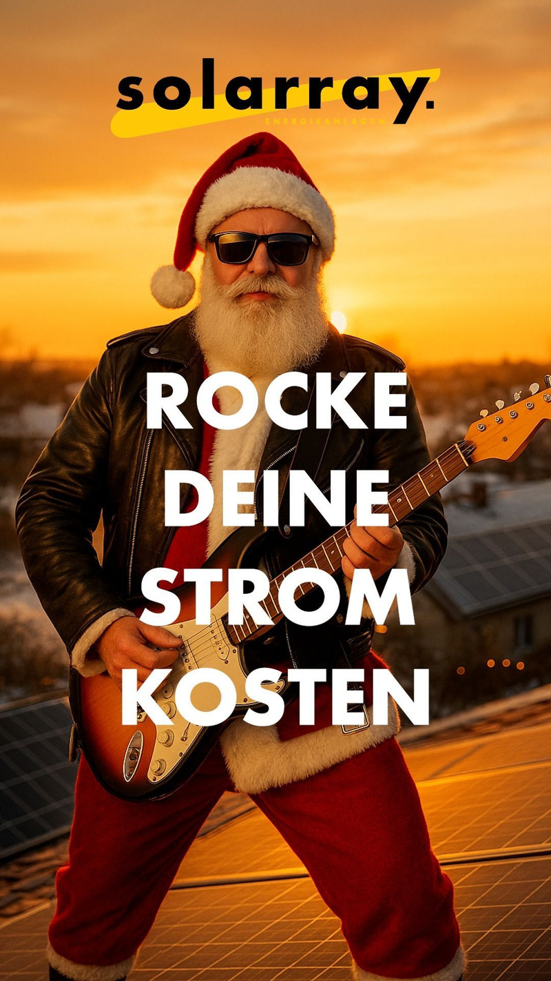Rocke deine Stromkosten – und gönn dir mehr Geschenke! 🎅🎸
Der PV-CalKi zeigt dir in Minuten, wie du mit Sonne bares Geld sparst. ☀️
👉 Mehr Infos in der Bio
#solaranlage #solarenergie #pvcalki #kalkulator #pvanlage #solarray #energieberatung #solarberatung