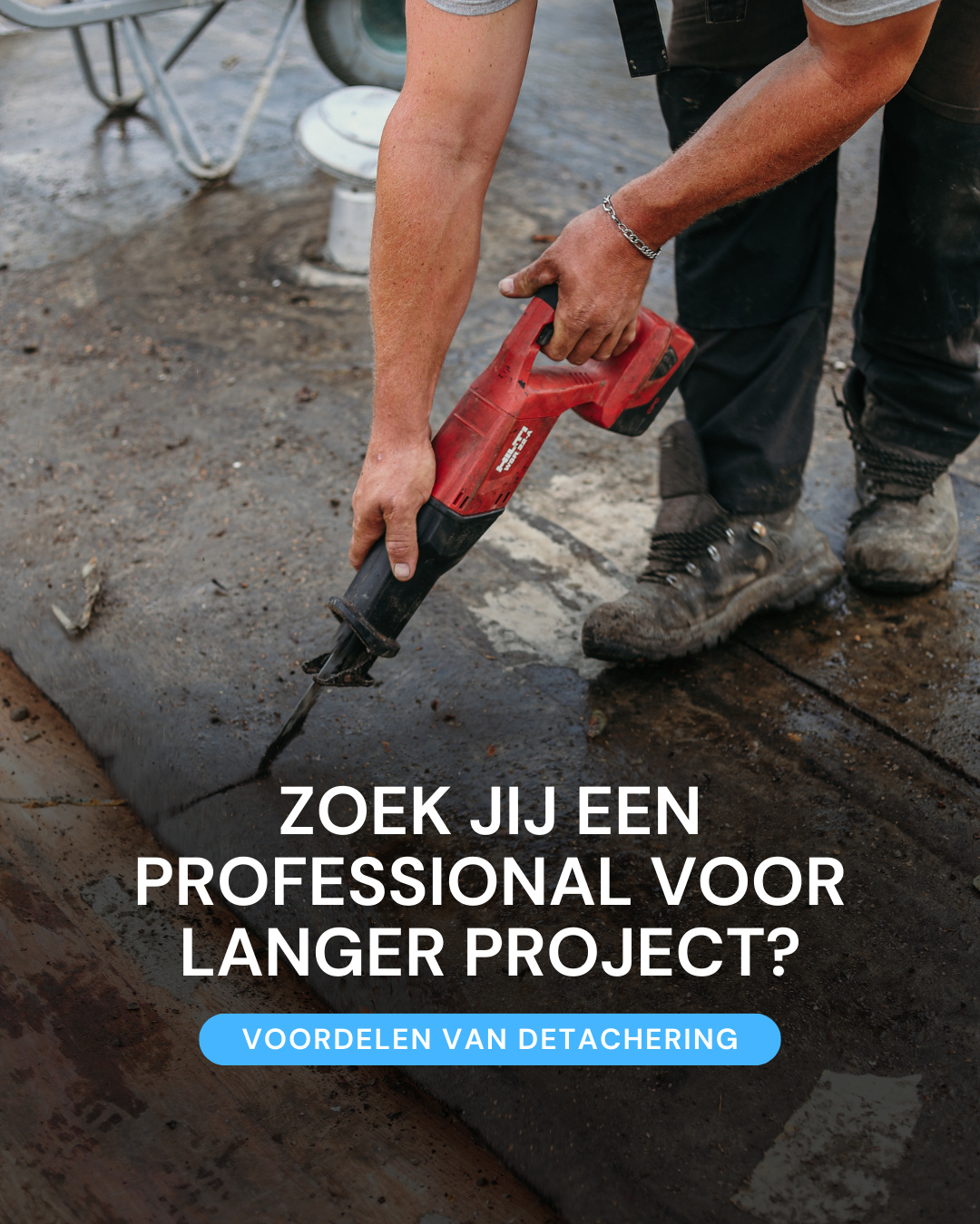 Zoek jij een professional voor een langdurig project?
Detachering biedt flexibiliteit, continuïteit én expertise. Je haalt ervaring in huis zonder langdurige verplichtingen ideaal voor groei, piekdrukte of specialistische opdrachten.
Ervaren professionals, direct inzetbaar.
Detachering is perfect voor langdurige projecten of specialistische functies. Denk aan een ervaren machinist voor een bouwproject van zes maanden: snel beschikbaar, vakkundig en betrouwbaar vanaf dag één. 💪🏻