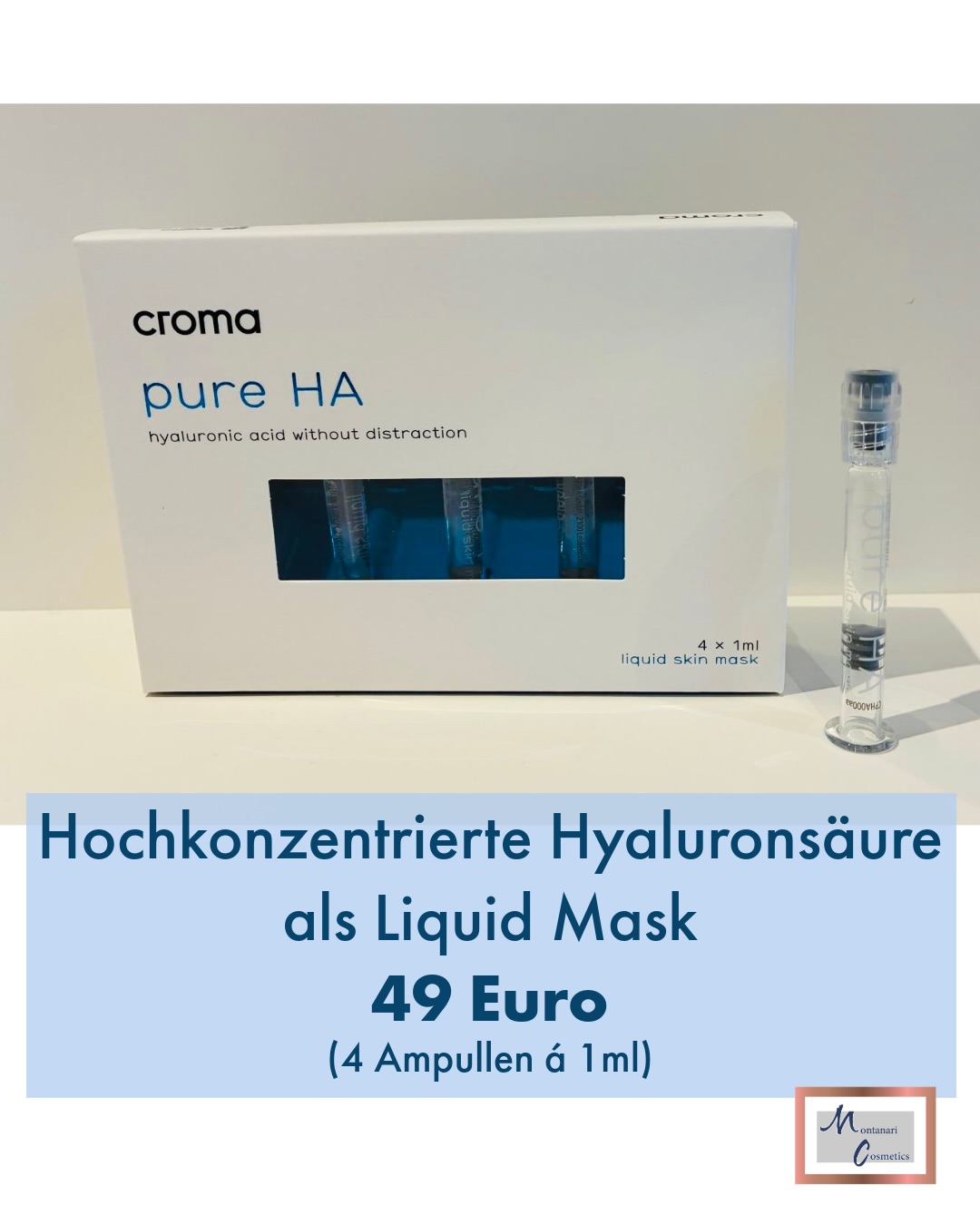 2026 – stay 💦hydrated & ✨glowy! Keine Zeit für einen Kosmetiktermin?! Dann haben wir einen Feuchtigkeitsboost für zuhause für Sie! HA pure von Croma ist eine hochkonzentrierte flüssige Hautmaske mit 1,8% Hyaluronsäure, die Ihre Haut weich macht, ihr Feuchtigkeit spendet und sie revitalisiert und gleichzeitig ihre natürliche Feuchtigkeit erhöht. Die Textur ist seidig und leicht, für alle Hauttypen geeignet, und kann mit der sonstigen Heimpflege kombiniert werden. Sie verbessert die Barriere und Elastizität der Haut – also genau das, was die Haut im Winter braucht. 💡So geht´s: Pflegen Sie Ihre Haut, indem Sie 1 bis 2 Mal pro Woche einen HA-Booster auf das gereinigte Gesicht auftragen. Nach 15 Minuten mit warmem Wasser spülen. Get your skin ready for 2026😉 Kommen Sie einfach vorbei oder rufen Sie uns an! #winterglow #HAboost #pflege #hautpflege #beauty skinbeauty aestheticexpert skintreatment faltenbehandlung antiaging kosmetik falten skinglow glowingskin cosmetics kosmetik facial aesthetics loveyourself selflove antiaging bochum ruhrpott
