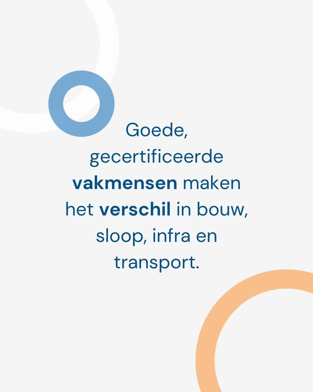 Goede, gecertificeerde vakmensen maken écht het verschil in bouw, sloop, infra en transport. Met vakkennis, veiligheid en betrouwbaarheid als basis zorgen zij elke dag weer voor kwaliteit waar je op kunt bouwen. 💪🚧