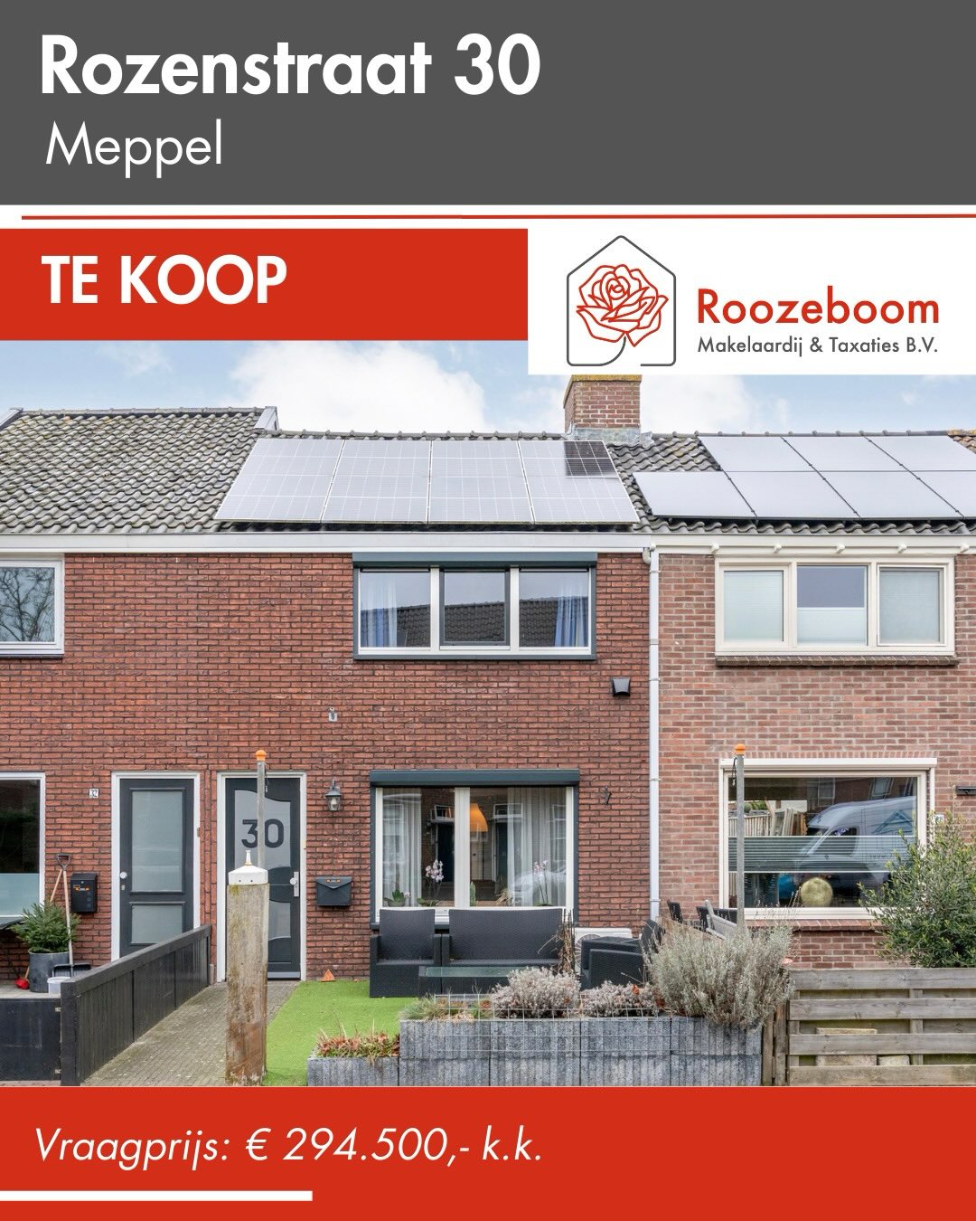 📣NIEUW IN VERKOOP! ROZENSTRAAT 30, MEPPEL✨
Deze instapklare tussenwoning in de populaire wijk Ezinge is er eentje waar je blij van wordt 🏡💚
Volledig geïsoleerd, energielabel A en bomvol comfort:
🌹 Warmtepomp
🌹 Zonnepanelen & zonnecollectoren
🌹 Pelletkachel (waterzijdig)
🌹 Airco
🌹 Vloerverwarming
🌹 Domoticasysteem
Binnen geniet je van een sfeervolle living, een luxe Siematic keuken, moderne badkamer (2021) en 3 slaapkamers, met optie voor een 4e! Buiten vind je een besloten achtertuin met veel privacy én een handige berging met achterom 🚲
📍 Rustige straat, centrum Meppel om de hoek
⚡ Lage energielasten
🛠️ Veel vernieuwd en perfect onderhouden
Nieuwsgierig? 📞 Bel ons en ontdek of dit jouw nieuwe thuis is!
#tekoop #duurzaamwonen #energielabelA #meppel #ezinge