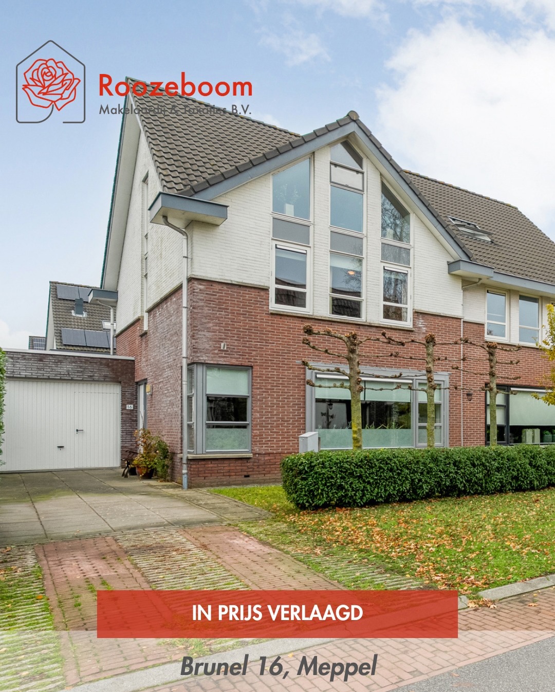 🚨 IN PRIJS VERLAAGD 🚨
🔥 Brunel 16 in Berggierslanden is nú nóg aantrekkelijker geprijsd! 🔥
Deze moderne, instapklare twee-onder-een-kapwoning met garage, volop ruimte en een heerlijke tuin wacht op nieuwe bewoners, en dat voor een nieuwe, scherpere prijs🤩
🌹 Licht, luxe en comfort
🌹 Ruimte voor het hele gezin
🌹 Populaire wijk met alles dichtbij
🌹 Energielabel A, klaar voor de toekomst
Dit is zo’n huis waar je binnenkomt en meteen denkt: ja, dit is het!🌟
📞 Plan snel je bezichtiging en profiteer van de prijsverlaging!
#roozeboommakelaardij #tekoopmeppel #meppel #makelaarmeppel