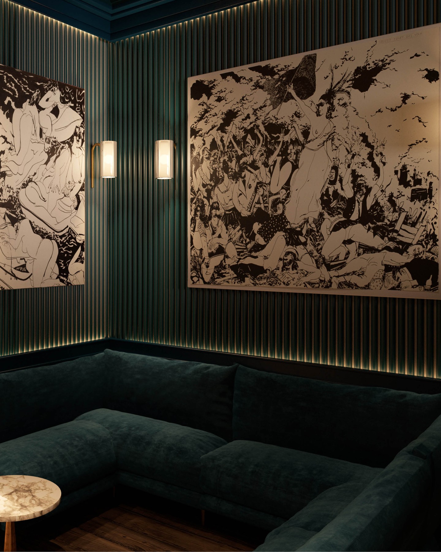 Bar Bizarr represents a world of elegance and pleasure in combination with an enticing, mysterious atmosphere. Features such as indirect lighting, mirrors under the ceiling and dark colours underline the sensual, opulent mood.
Design and 3D Visualisation by Kitzig Interior Design
#kitzigdesignstudios #interior #interiordesign #restaurantdesign #bar #bardesign #design #interiorarchitecture #architecture