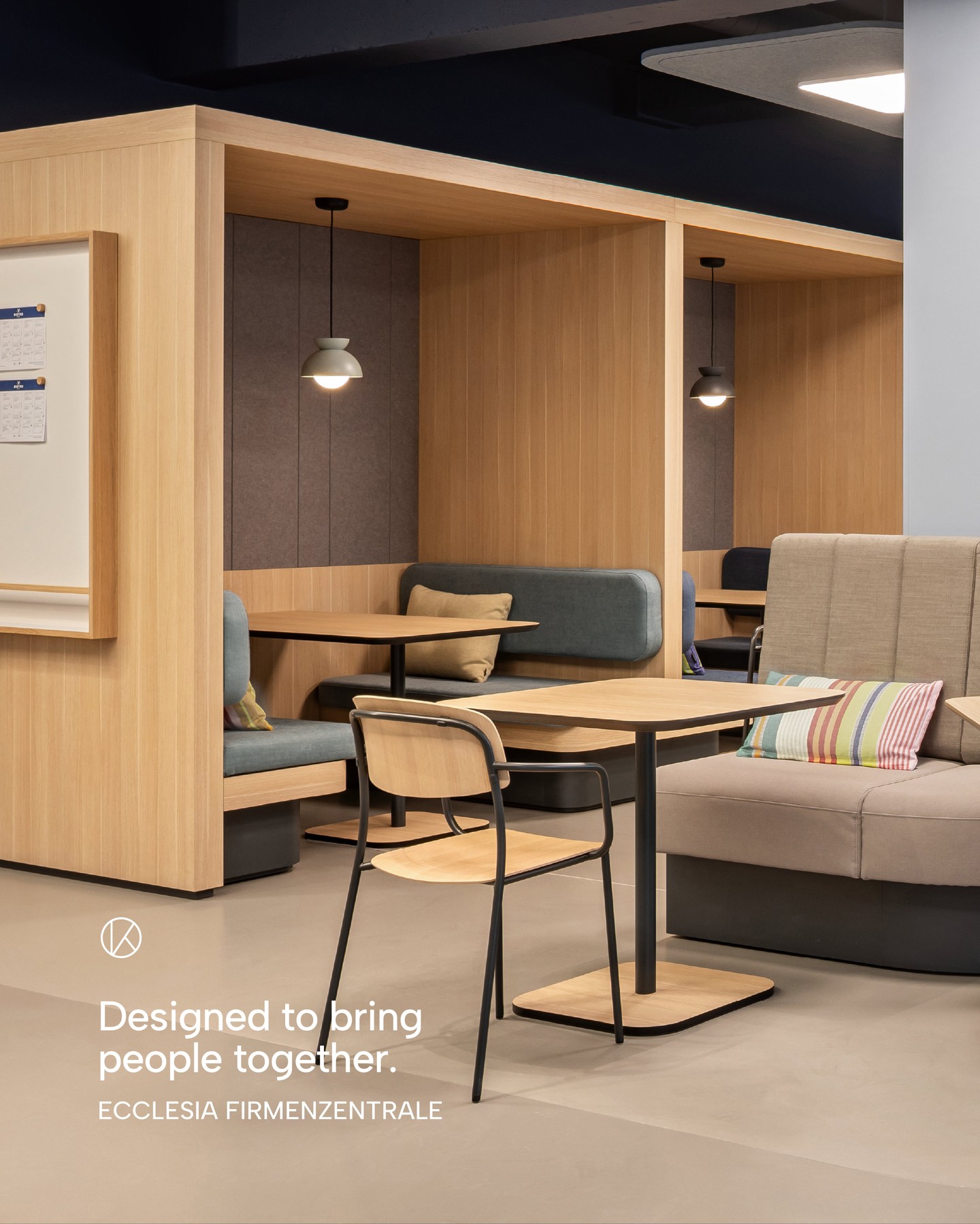 ECCLESIA HEADQUARTERS BISTRO
Where workplace dining meets genuine hospitality.
A fully reimagined canteen where the open kitchen takes centre stage. Transparent, fresh, and accessible from every angle. Shorter distances, smoother flow, and a space that makes everyday dining feel considered.
Full project in our portfolio.
#restaurantdesign #hospitalitydesign #interiorarchitecture #workplacedesign #canteendesign #design
