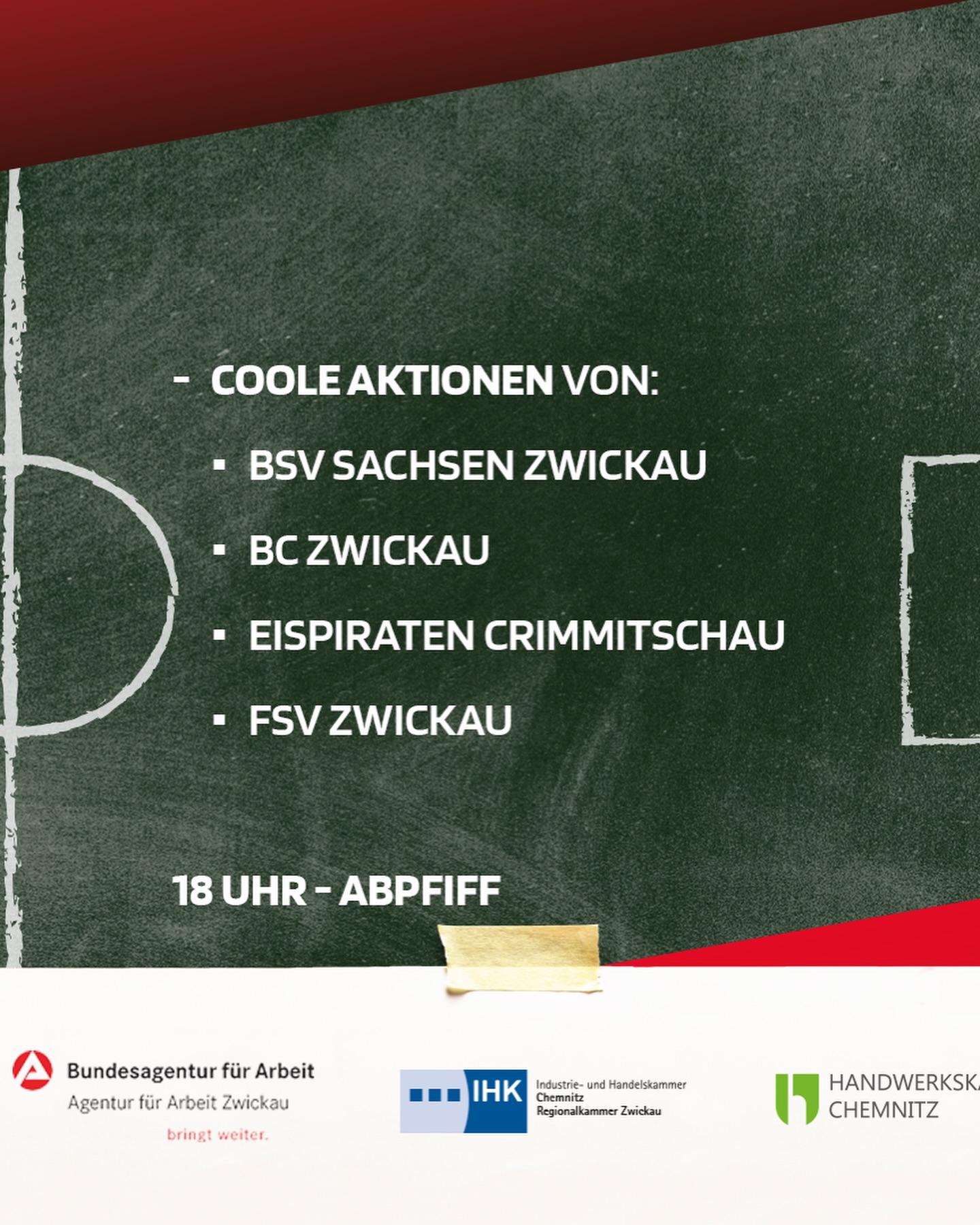 Unser Matchplan des Tages - Volltreffer Zukunft
🚀 Was erwartet dich?
• Rund 100 Unternehmen mit 160+ Ausbildungsberufen zum Anfassen, Ausprobieren, Testen
• Brillux-Showtruck - sozusagen das „Maler- und Stuckateurhandwerk auf Rädern“ zum Ausprobieren und Mitmachen www.deine-zukunft-ist-bunt.de
• Fotograf für dein perfektes Bewerbungsfoto (USB-Stick mitbringen)
• Coole Aktionen von ETC, BSV, FSV und dem BC
Zwickau
Du bist...
✅ Auf der Suche nach deinem Traum-Ausbildungsplatz?
✅ Neugierig auf spannende Alternativen?
✅ Noch unsicher, wohin es beruflich gehen soll?
⏰ Wann? Donnerstag, 06. Mai 2026
⌚️ Zeit! 14:00 bis 18:00 Uhr
📍 Wo? GGZ-Arena beim FSV Zwickau
Markiere dir den 06. Mai 2026 fett im Kalender! Netzwerke, entdecke neue Möglichkeiten und triff deine Idole live vor Urt!
Wir freuen uns auf dich! 😎
#ggzbasketszwickau #zwickau #basketballinzwickau #zwickau
