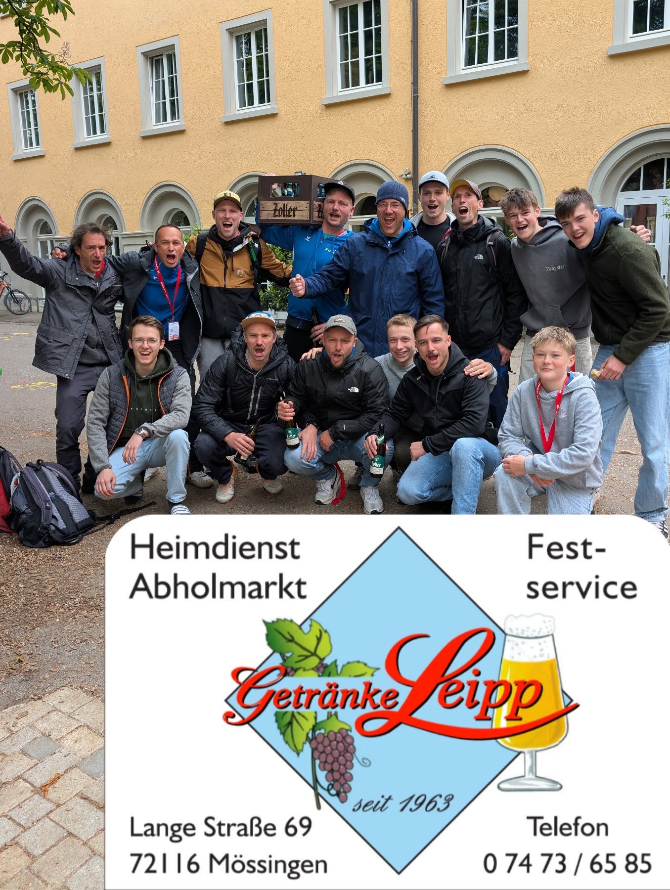 Ein großes Dankeschön für die Getränkeversorgung an Getränke Leipp aus Mössingen 🍻Zuver....