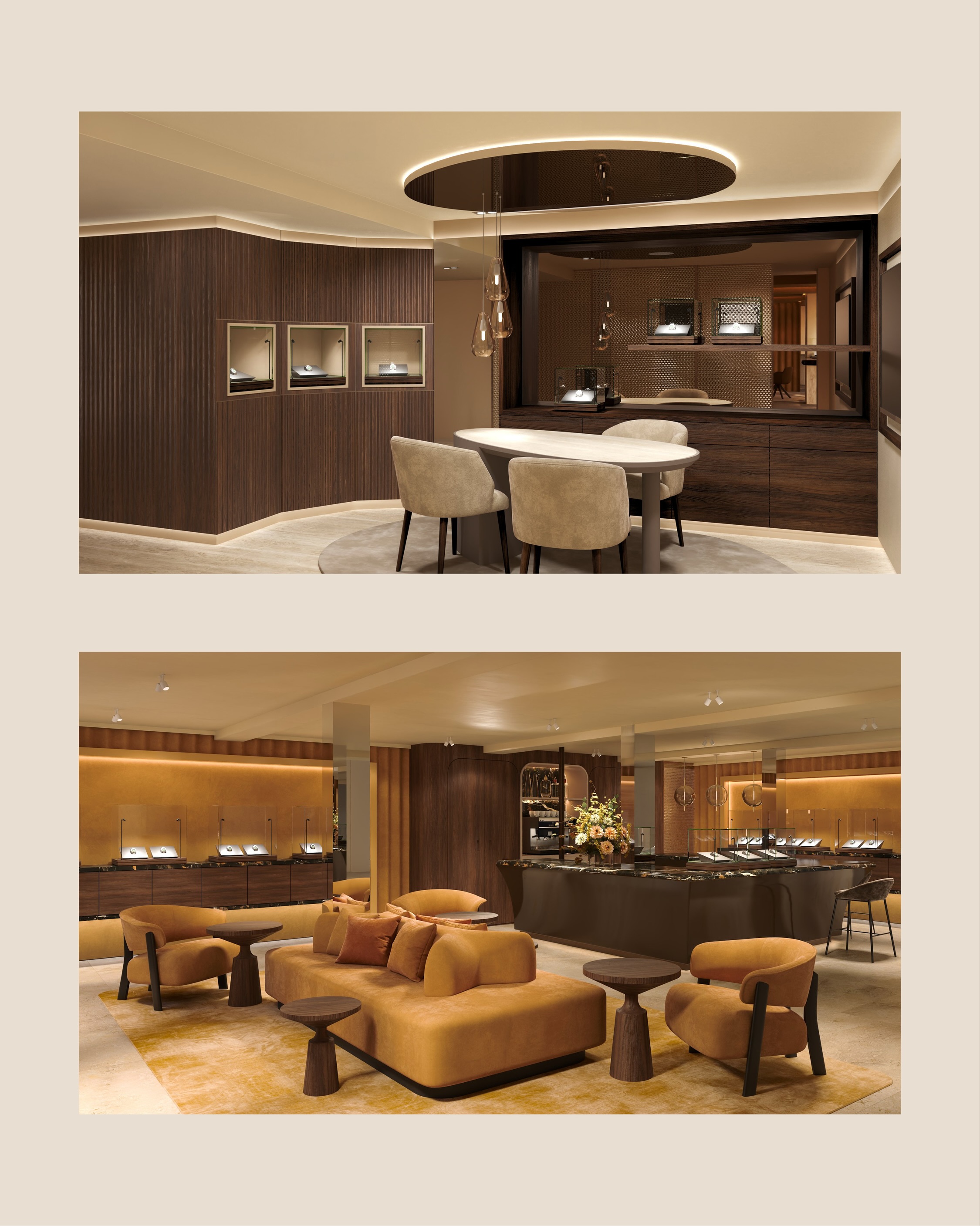 Juwelier Mayer Starnberg
A new location, a new space, and a new identity that runs from the logo to the light fittings.
We moved, redesigned and rebranded in parallel: the interior quiet and refined, the identity clear and considered. Two disciplines, one language.
#KitzigDesignStudios #JuwelierMayer #Starnberg #JewelleryDesign #RetailDesign BrandDesign InteriorDesign DesignBeyondBoundaries LuxuryRetail Branding Holistic