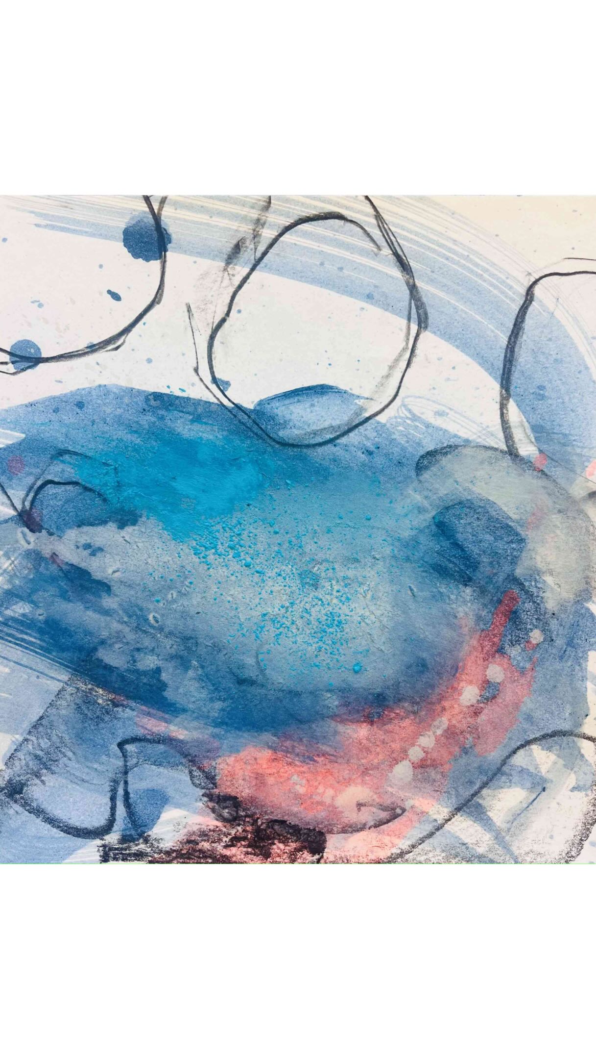 Skizze in Blau // sketch in blue 2 Ich mag es, wenn Ordnung und Chaos ein Bild gleichzeitig bestimme…