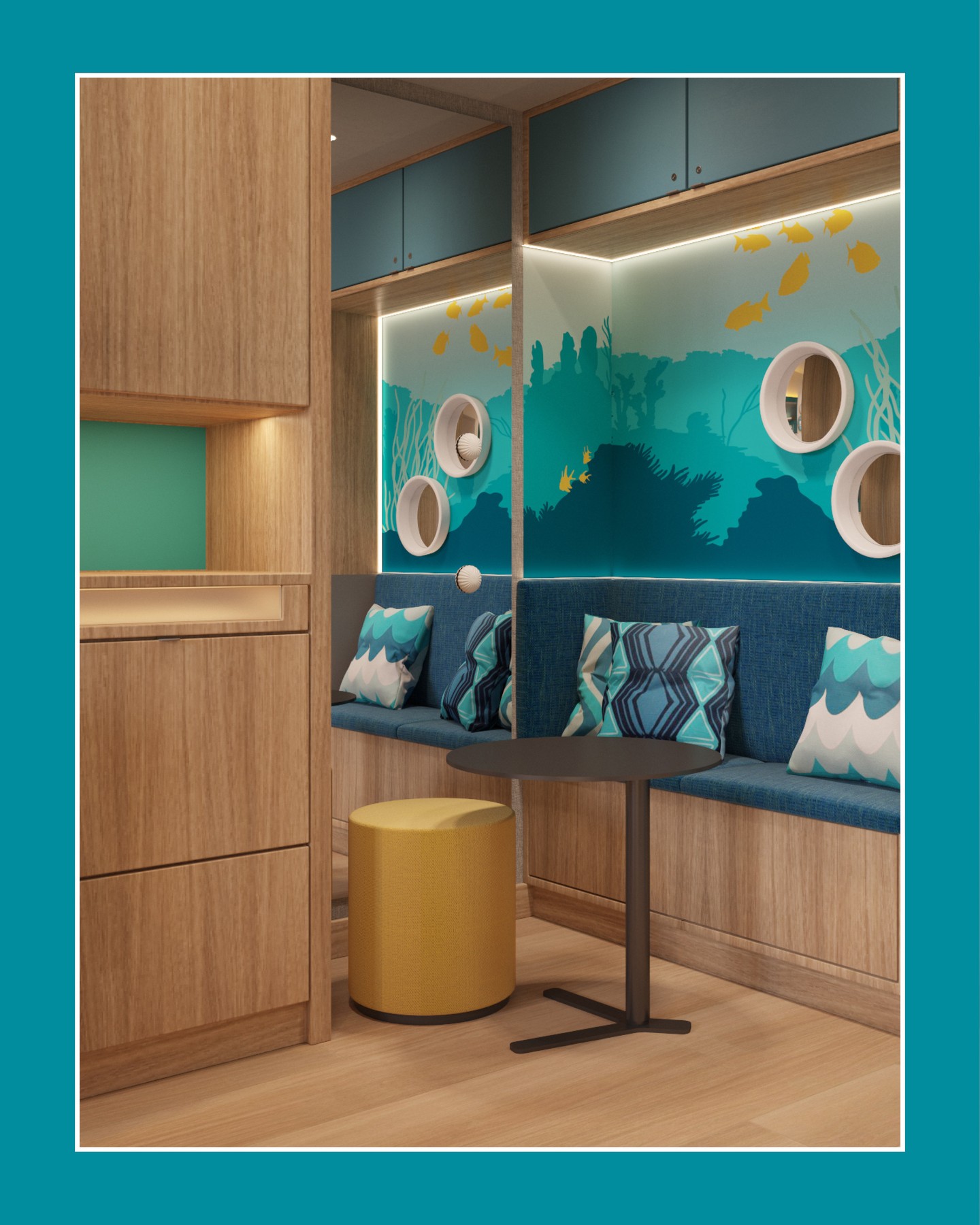 Design that supports healing.
For the Helios Paediatrics Clinic, warm wood finishes, playful underwater graphics and integrated lighting create a welcoming environment for young patients and their families.
A space designed to bring comfort, calm and a sense of familiarity.
#KitzigDesignStudios #HealthcareDesign #Paediatrics #InteriorDesign #HealingEnvironments #PatientExperience