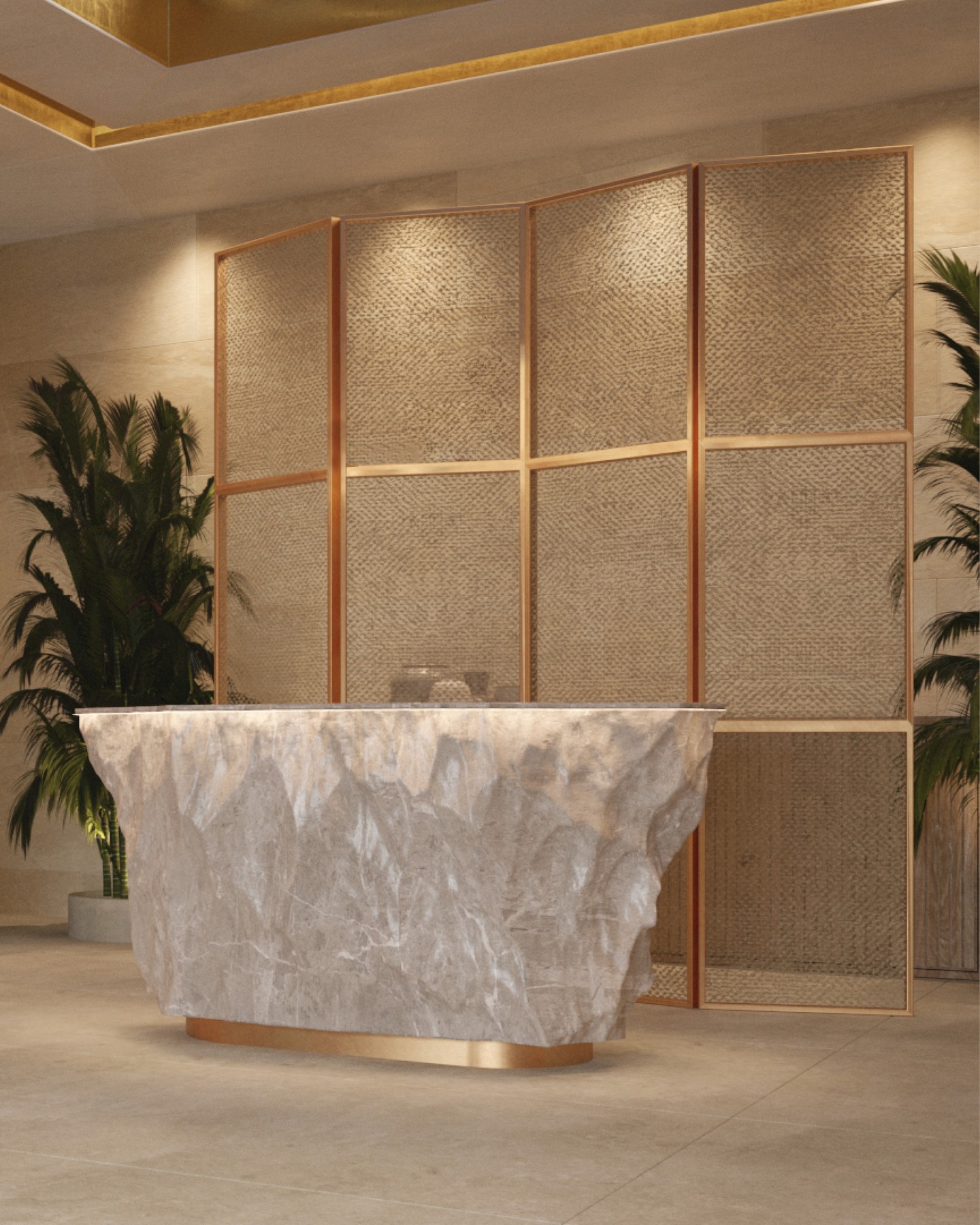 Pure relaxation in the SPA area of the oriental-inspired resort. The design blends harmoniously with the ambience of natural stone, wood and golden accents and offers treatment rooms, pool, sauna and relaxation zones.
Design Concept by Kitzig Interior Design
#kitzigdesignstudios #kitziginteriordesign #interior #interiordesign #spa #wellnessarea #wellness #resortwellness #design #designconcept #redsea #egypt