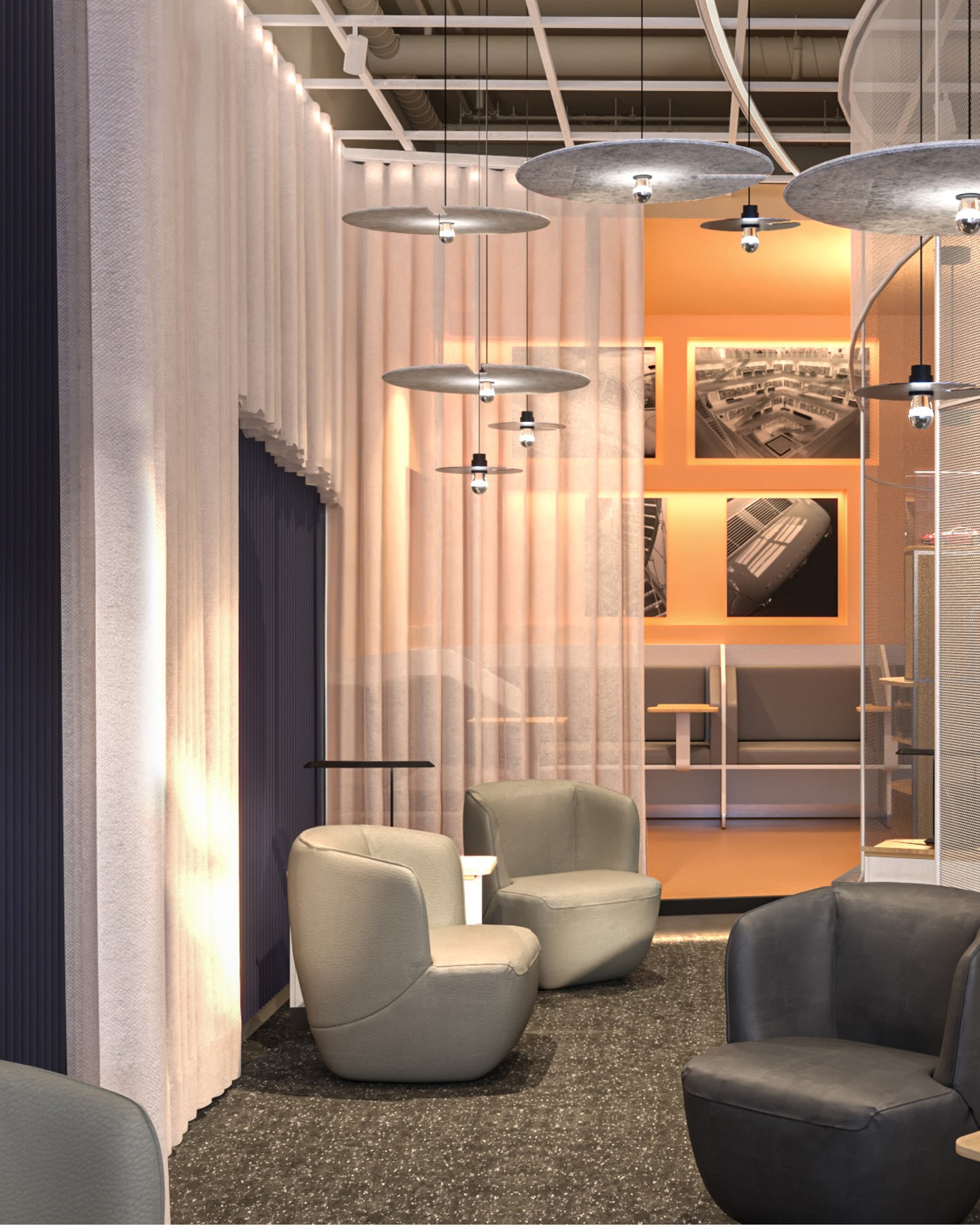 The redesigned Lufthansa Lounge at Stuttgart Airport, which reopened last year, follows a modern architectural concept built around three guiding principles: dynamic, industrial, and mobile
#kitzigdesignstudios #lufthansalounge #stuttgart #airportlounge #restaurantdesign #loungedesign #loungeinterior #lufthansa