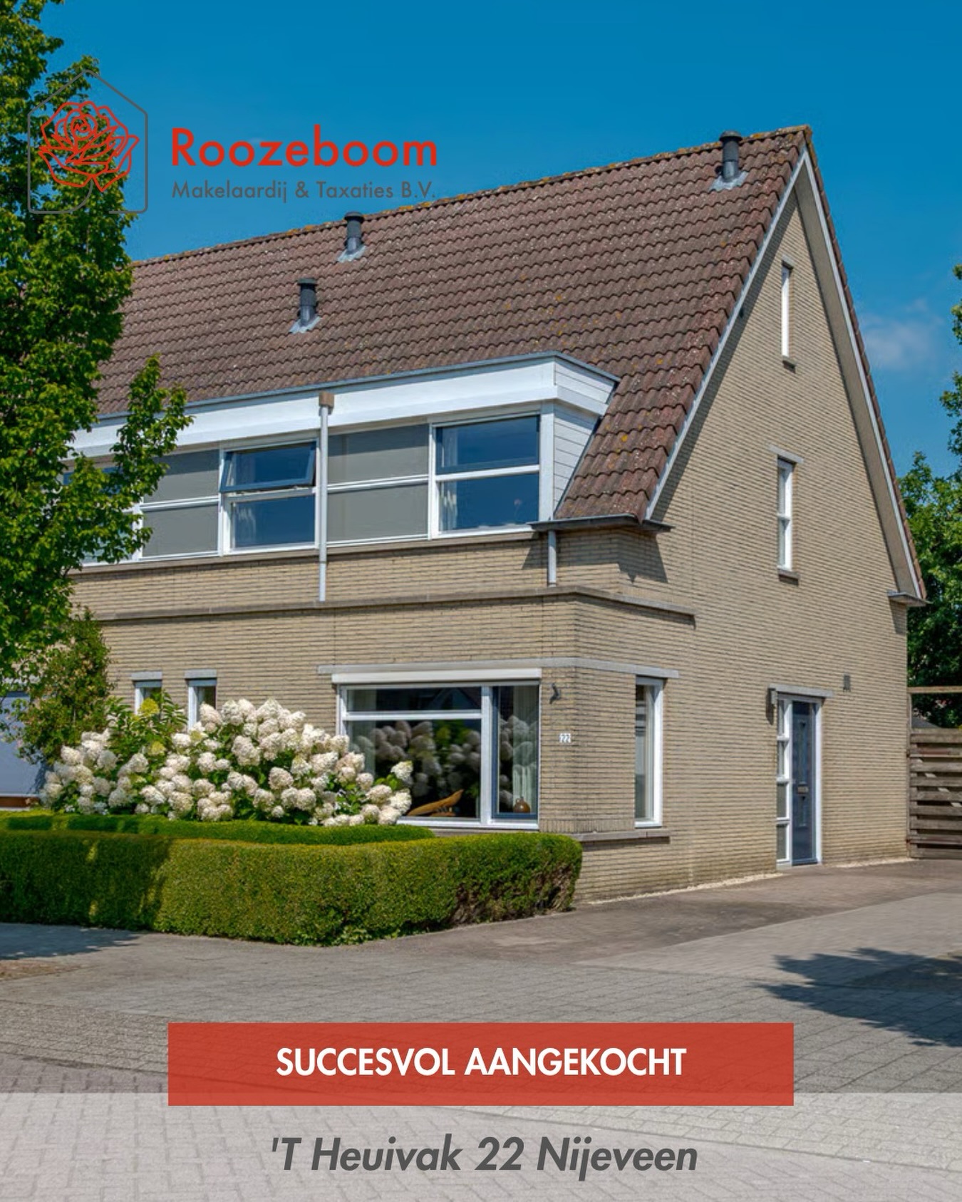 🔑 Succesvol aangekocht, ’t Heuivak 22, Nijeveen🏡
Weer een mooie aankoop afgerond! 🏡 Onze opdrachtgevers mogen zich binnenkort de trotse eigenaren noemen van deze woning aan ’t Heuivak 22 in Nijeveen.
Een woning kopen is spannend, zeker in de huidige markt. Want wat is een woning écht waard? Welk bod is verstandig? En hoe zorg je ervoor dat je niet onnodig te veel betaalt?
Met een aankoopmakelaar aan je zijde sta je sterker. Wij kijken kritisch mee, beoordelen de woning en de waarde, bepalen samen de juiste biedingsstrategie en voeren de onderhandelingen.
Ook op zoek naar jouw nieuwe thuis?
Laat ons meekijken. Zo koop je met vertrouwen én voorkom je dat je meer betaalt dan nodig is. 🔑🏠
#makelaarmeppel #meppel #nijeveen #makelaarnijeveen
