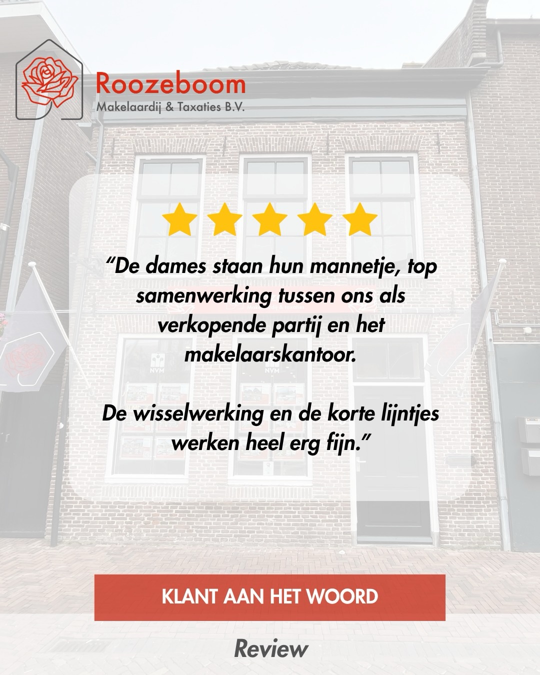 ⭐⭐⭐⭐⭐ DAAR DOEN WE HET VOOR!
Wát een ontzettend mooie reviews om te mogen ontvangen! Hier worden wij als team natuurlijk enorm blij van!🤩
🏡 Een woning kopen of verkopen is een belangrijke stap. Daarom vinden wij het belangrijk dat onze klanten kunnen rekenen op persoonlijke aandacht, duidelijke communicatie, korte lijntjes én een makelaar die écht voor ze klaarstaat.
En als je dan zulke mooie woorden terugkrijgt… dan zijn we daar mega trots op!
🙏 Een groot dankjewel aan onze klanten voor het vertrouwen, de fijne samenwerking en natuurlijk voor het achterlaten van deze prachtige reviews!
🏡 Ook plannen om je woning te verkopen?
🌹 Wij helpen je graag van de eerste kennismaking tot aan de sleuteloverdracht. Persoonlijk, betrokken en met alles onder één dak.
📲 Benieuwd wat wij voor jou en jouw woning kunnen betekenen? Neem gerust contact met ons op!
#roozeboommakelaardij #klantaanhetwoord #review #makelaarmeppel