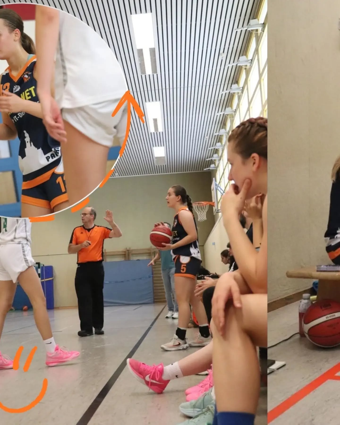 DaOLvs BASS Am Sonntag machten wir uns auf den Weg in den tiefen Süden, um gegen den Aufsteiger BASS 2 zu spielen. Wir trafen jedoch auf keine Unbekannten: uns waren die Spielerinnen alle aus den Jugendteams geläufig. Was auch daran liegt, dass unser "Damenteam" ebenfalls aktuell im Schnitt u20 ist (und mit Hinblick auf die WNBL als Leistungskader aufgebaut wird). Das Spiel startete zwar intensiv, aber auf beiden Seiten nur wenig von Erfolg gekrönt. Immer wieder kamen wir zum Korb durch, konnten uns dafür aber nicht belohnen. Den Befreiungsschlag gab es in der fünften Spielminuten, als endlich der erste Dreier fiel. Defensiv wurde übers gesamte Feld gearbeitet, damit BASS nur schwer in ihr Spiel kamen. Am eigenen Brett blieb es weiter schwer: 9 von 11 Punkten wurden an der Freiwurflinie erzielt. Im zweiten Viertel blieb weiter das Scoring aus, zusätzlich passierten 2, 3 einfache Fehler und BASS bestrafte das mit Fastbreaks und schnellen Punkten. Wir versuchten uns davon nicht beeindrucken zu lassen, aber erneut musste die 5. Spielminute anbrechen, bis sich unsere Scoreanzeige weiter drehte.
Mittlerweile lief das Spiel schon gute 1,5h und wir hatten noch eine ganze Halbzeit zu Spielen. Mit 31:30 ging es in die große Pause. Es galt fokussiert zu bleiben und sich von den zahlreichen Unterbrechungen nicht aus dem Konzept bringen zu lassen.
Im dritten Viertel konnte sich jedoch kein Team weiter absetzen, dafür wurde viiiiel Zeit an der Freiwurflinie verbracht.
Erst im letzten Viertel fielen endlich mehr Punkte aus dem Spiel heraus und auch einige Dreier fanden ihr Ziel. BASS fand weiterhin keine Lösung gegen unseren defensiven Druck, sodass wir dieses Viertel und letztlich auch das Spiel deutlich für uns entscheiden konnten. 63:49 #einheitpankowbasketball #pankowbasketball #pankowergirls #playlikeagirl