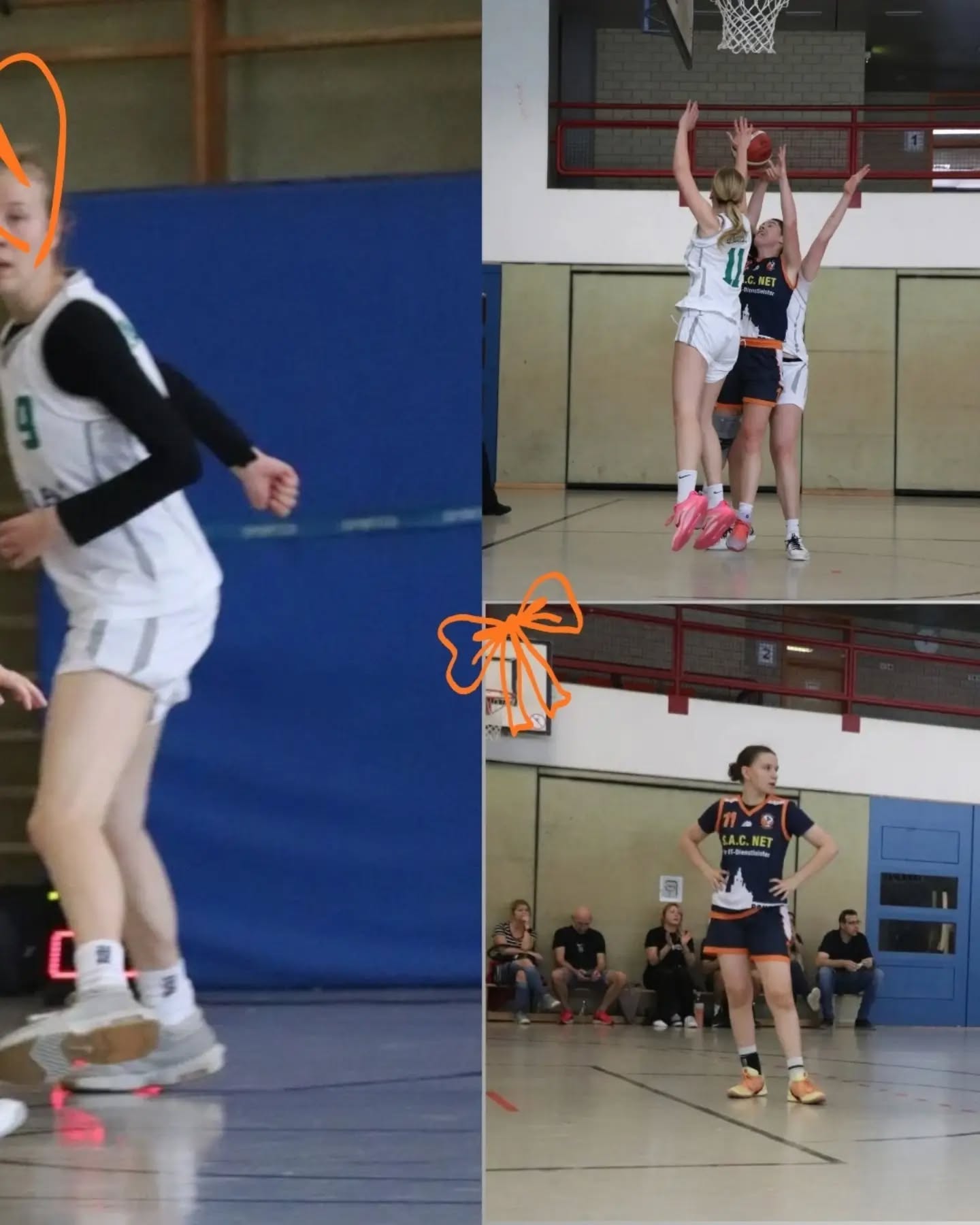DaOLvs BASS Am Sonntag machten wir uns auf den Weg in den tiefen Süden, um gegen den Aufsteiger BASS 2 zu spielen. Wir trafen jedoch auf keine Unbekannten: uns waren die Spielerinnen alle aus den Jugendteams geläufig. Was auch daran liegt, dass unser "Damenteam" ebenfalls aktuell im Schnitt u20 ist (und mit Hinblick auf die WNBL als Leistungskader aufgebaut wird). Das Spiel startete zwar intensiv, aber auf beiden Seiten nur wenig von Erfolg gekrönt. Immer wieder kamen wir zum Korb durch, konnten uns dafür aber nicht belohnen. Den Befreiungsschlag gab es in der fünften Spielminuten, als endlich der erste Dreier fiel. Defensiv wurde übers gesamte Feld gearbeitet, damit BASS nur schwer in ihr Spiel kamen. Am eigenen Brett blieb es weiter schwer: 9 von 11 Punkten wurden an der Freiwurflinie erzielt. Im zweiten Viertel blieb weiter das Scoring aus, zusätzlich passierten 2, 3 einfache Fehler und BASS bestrafte das mit Fastbreaks und schnellen Punkten. Wir versuchten uns davon nicht beeindrucken zu lassen, aber erneut musste die 5. Spielminute anbrechen, bis sich unsere Scoreanzeige weiter drehte.
Mittlerweile lief das Spiel schon gute 1,5h und wir hatten noch eine ganze Halbzeit zu Spielen. Mit 31:30 ging es in die große Pause. Es galt fokussiert zu bleiben und sich von den zahlreichen Unterbrechungen nicht aus dem Konzept bringen zu lassen.
Im dritten Viertel konnte sich jedoch kein Team weiter absetzen, dafür wurde viiiiel Zeit an der Freiwurflinie verbracht.
Erst im letzten Viertel fielen endlich mehr Punkte aus dem Spiel heraus und auch einige Dreier fanden ihr Ziel. BASS fand weiterhin keine Lösung gegen unseren defensiven Druck, sodass wir dieses Viertel und letztlich auch das Spiel deutlich für uns entscheiden konnten. 63:49 #einheitpankowbasketball #pankowbasketball #pankowergirls #playlikeagirl