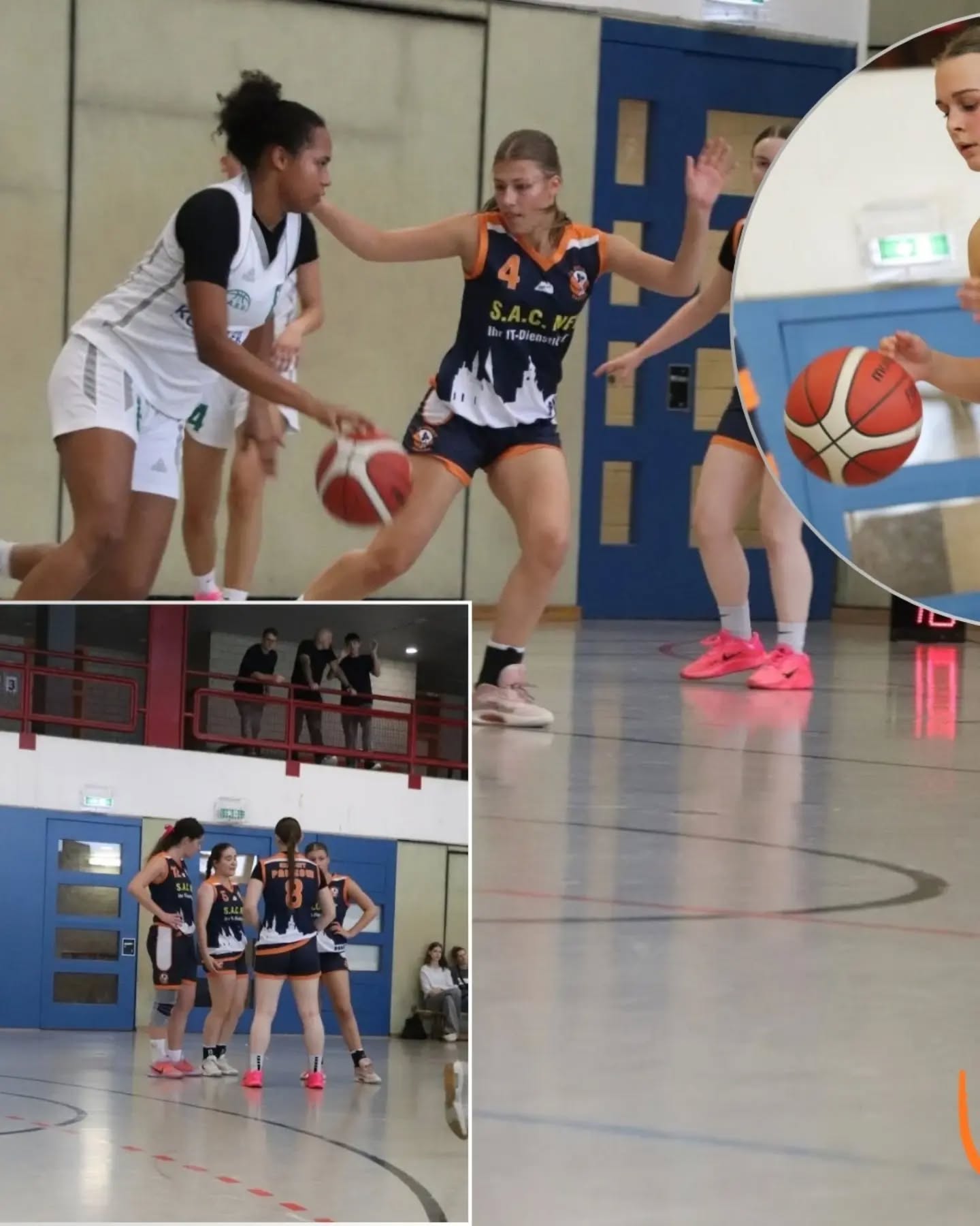DaOLvs BASS Am Sonntag machten wir uns auf den Weg in den tiefen Süden, um gegen den Aufsteiger BASS 2 zu spielen. Wir trafen jedoch auf keine Unbekannten: uns waren die Spielerinnen alle aus den Jugendteams geläufig. Was auch daran liegt, dass unser "Damenteam" ebenfalls aktuell im Schnitt u20 ist (und mit Hinblick auf die WNBL als Leistungskader aufgebaut wird). Das Spiel startete zwar intensiv, aber auf beiden Seiten nur wenig von Erfolg gekrönt. Immer wieder kamen wir zum Korb durch, konnten uns dafür aber nicht belohnen. Den Befreiungsschlag gab es in der fünften Spielminuten, als endlich der erste Dreier fiel. Defensiv wurde übers gesamte Feld gearbeitet, damit BASS nur schwer in ihr Spiel kamen. Am eigenen Brett blieb es weiter schwer: 9 von 11 Punkten wurden an der Freiwurflinie erzielt. Im zweiten Viertel blieb weiter das Scoring aus, zusätzlich passierten 2, 3 einfache Fehler und BASS bestrafte das mit Fastbreaks und schnellen Punkten. Wir versuchten uns davon nicht beeindrucken zu lassen, aber erneut musste die 5. Spielminute anbrechen, bis sich unsere Scoreanzeige weiter drehte.
Mittlerweile lief das Spiel schon gute 1,5h und wir hatten noch eine ganze Halbzeit zu Spielen. Mit 31:30 ging es in die große Pause. Es galt fokussiert zu bleiben und sich von den zahlreichen Unterbrechungen nicht aus dem Konzept bringen zu lassen.
Im dritten Viertel konnte sich jedoch kein Team weiter absetzen, dafür wurde viiiiel Zeit an der Freiwurflinie verbracht.
Erst im letzten Viertel fielen endlich mehr Punkte aus dem Spiel heraus und auch einige Dreier fanden ihr Ziel. BASS fand weiterhin keine Lösung gegen unseren defensiven Druck, sodass wir dieses Viertel und letztlich auch das Spiel deutlich für uns entscheiden konnten. 63:49 #einheitpankowbasketball #pankowbasketball #pankowergirls #playlikeagirl