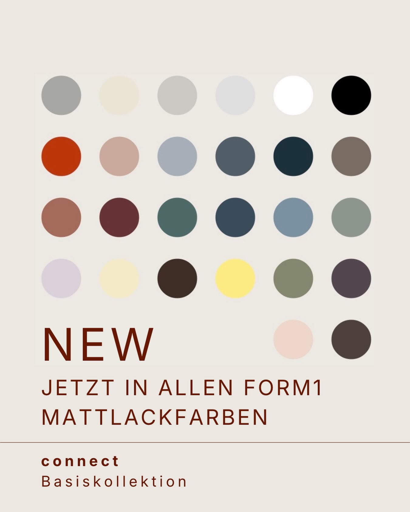 Mehr Farbe. Mehr Möglichkeiten. Die form1 connect…